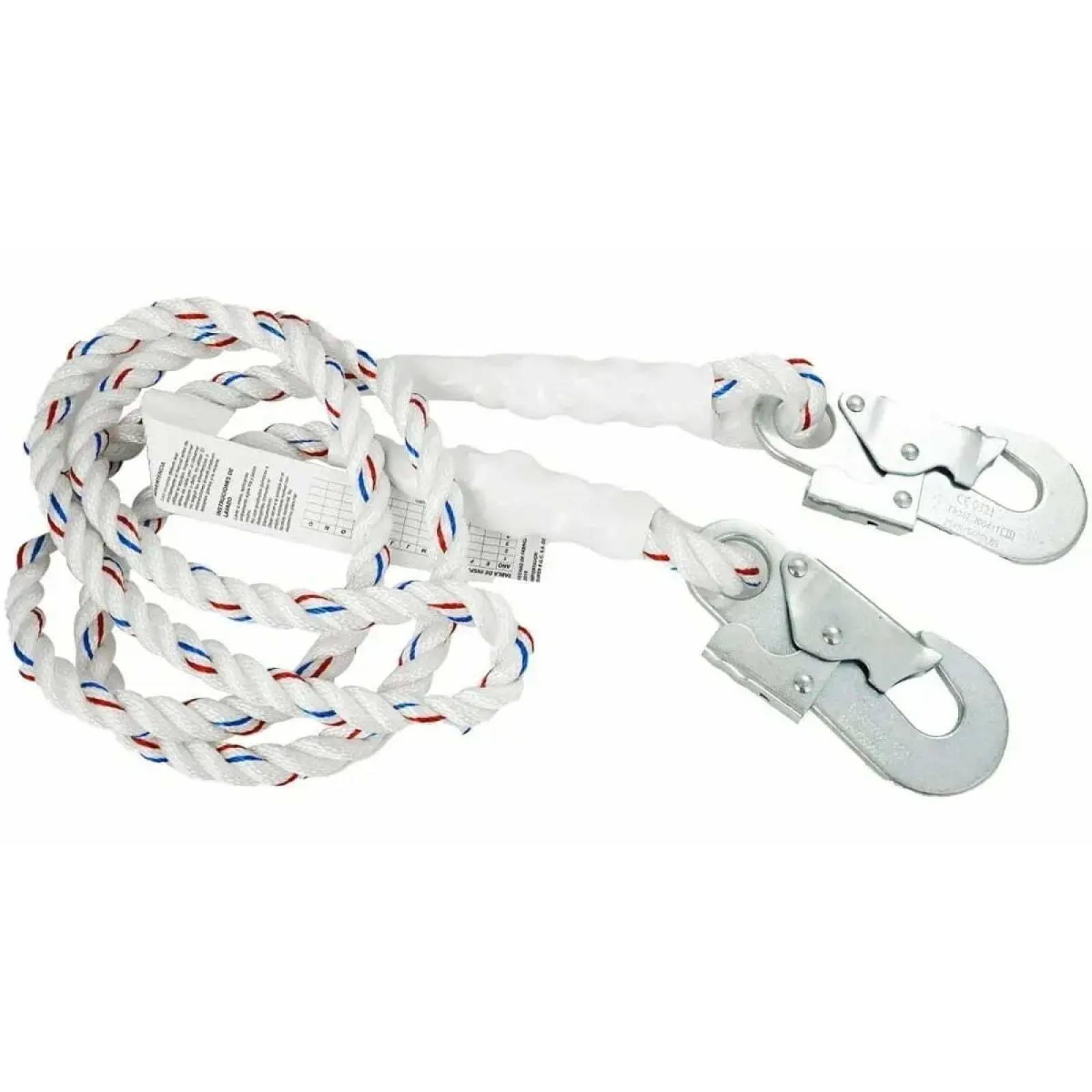 Linea Vida Posicionamiento Mosquetón Acero Cuerda Rescate