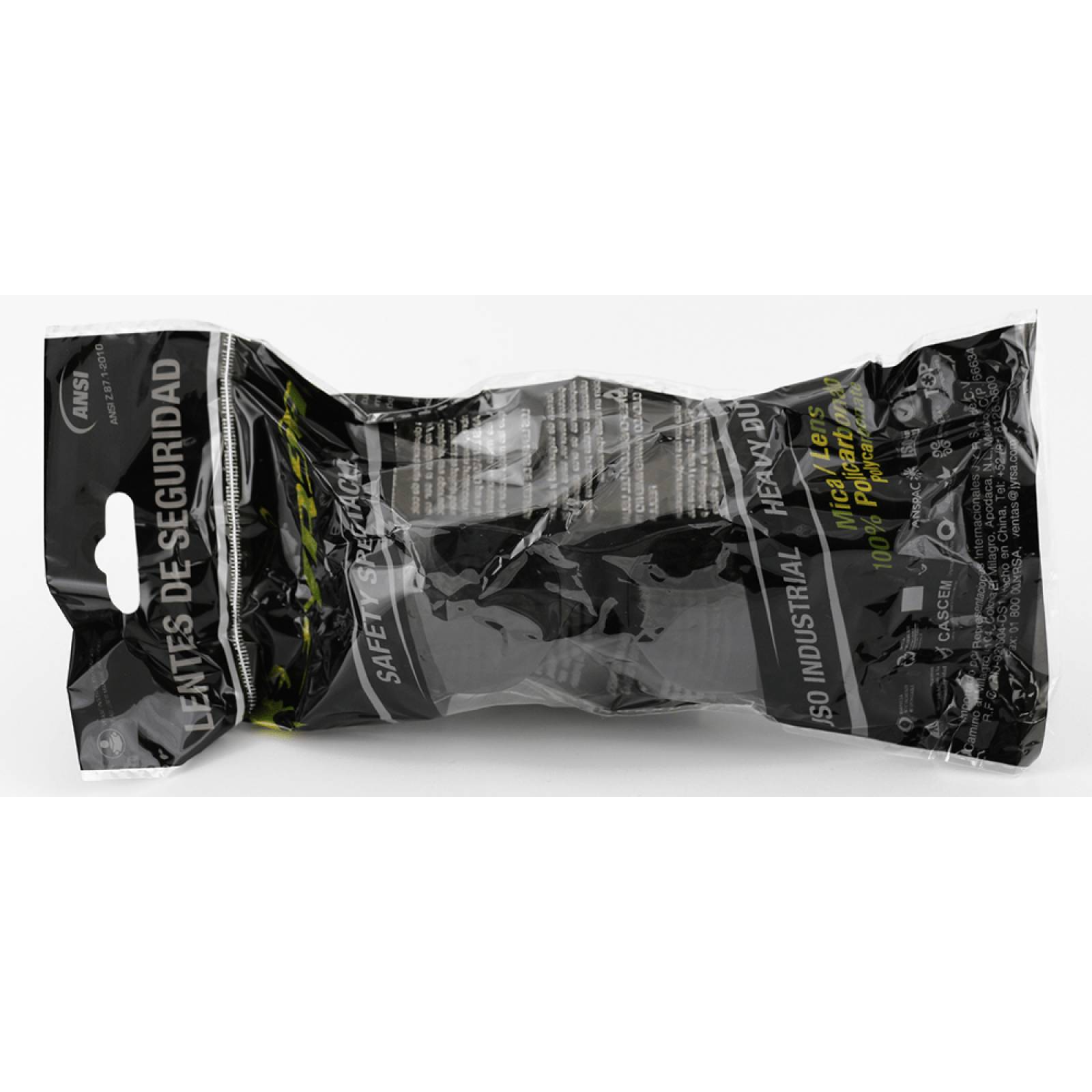 Lente senador de policarbonato mica gris 300 piezas