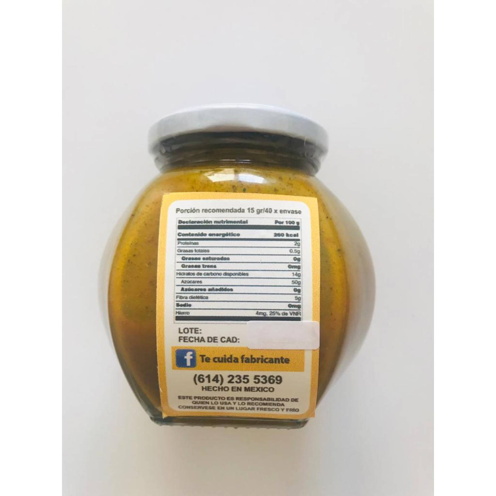 Te Cuida Miel Con Curcuma  Jengibre Y Otras Especias TCM 500