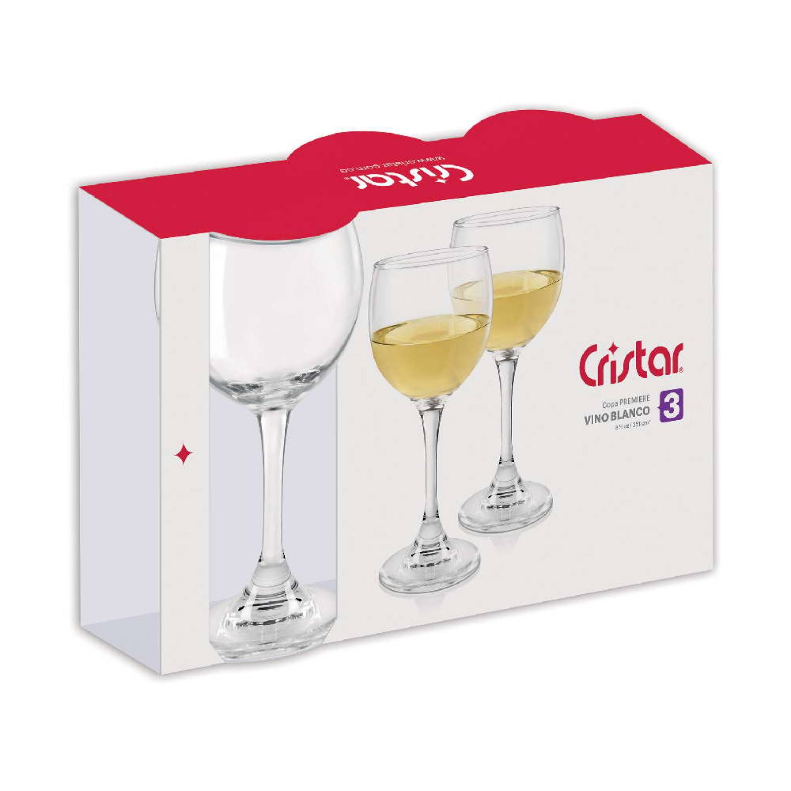 Juego de 12 Copas Para Vino Blanco Premier 251 Ml