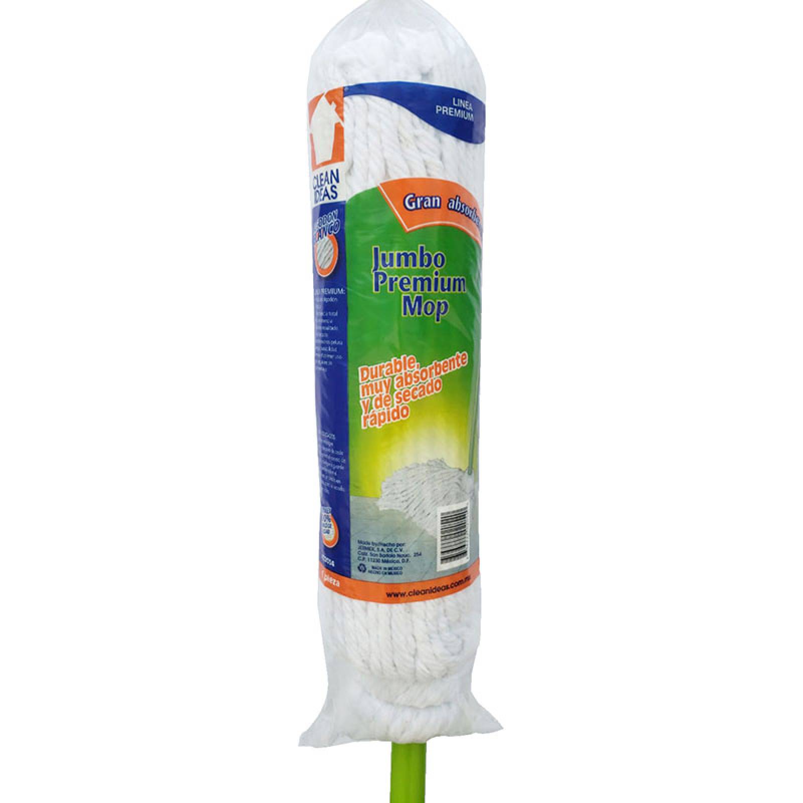 Trapeador Jumbo Premium Algodon Clean Ideas Mop Jumbo