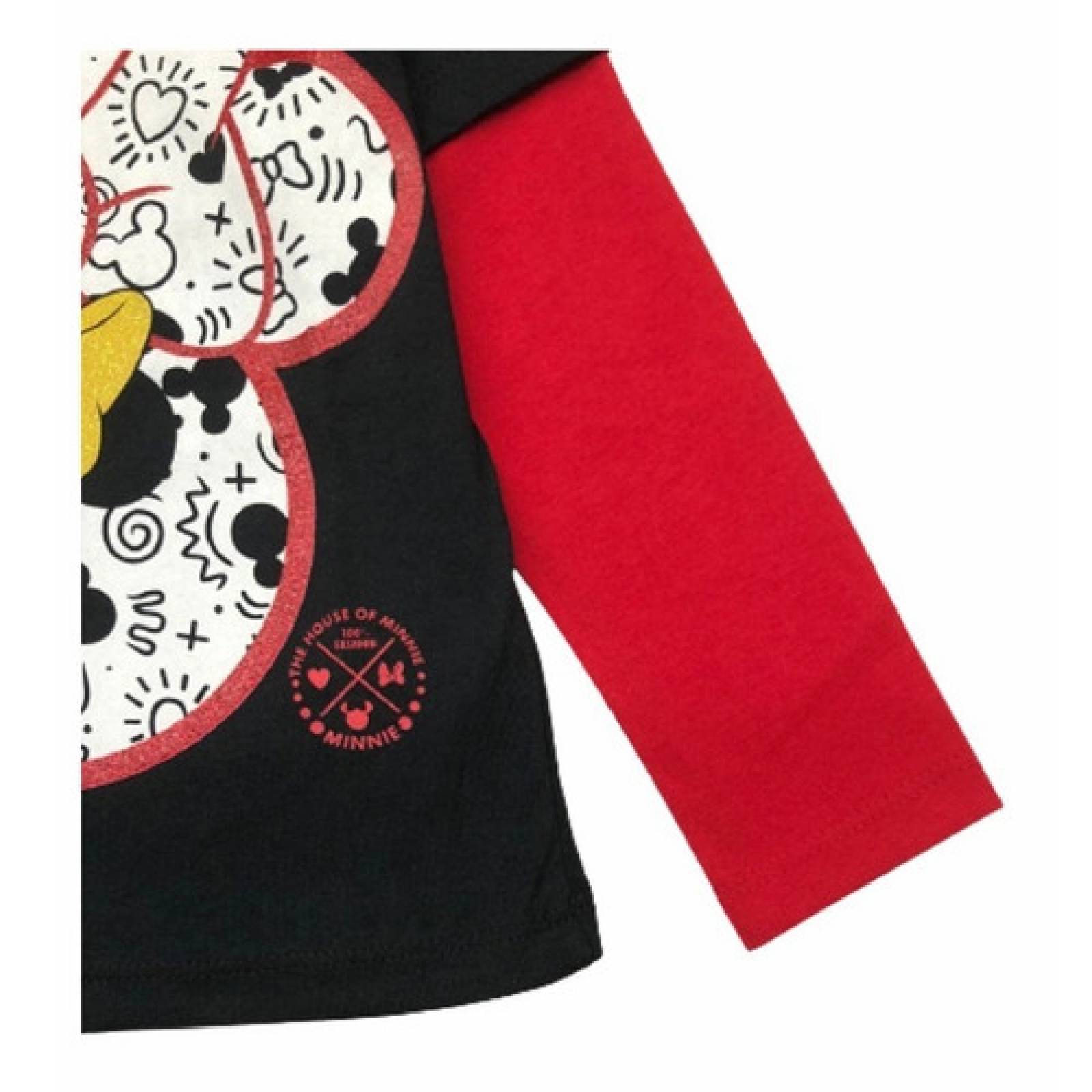 Blusa Minnie Manga Larga Niña Disney Oficial 100  Original