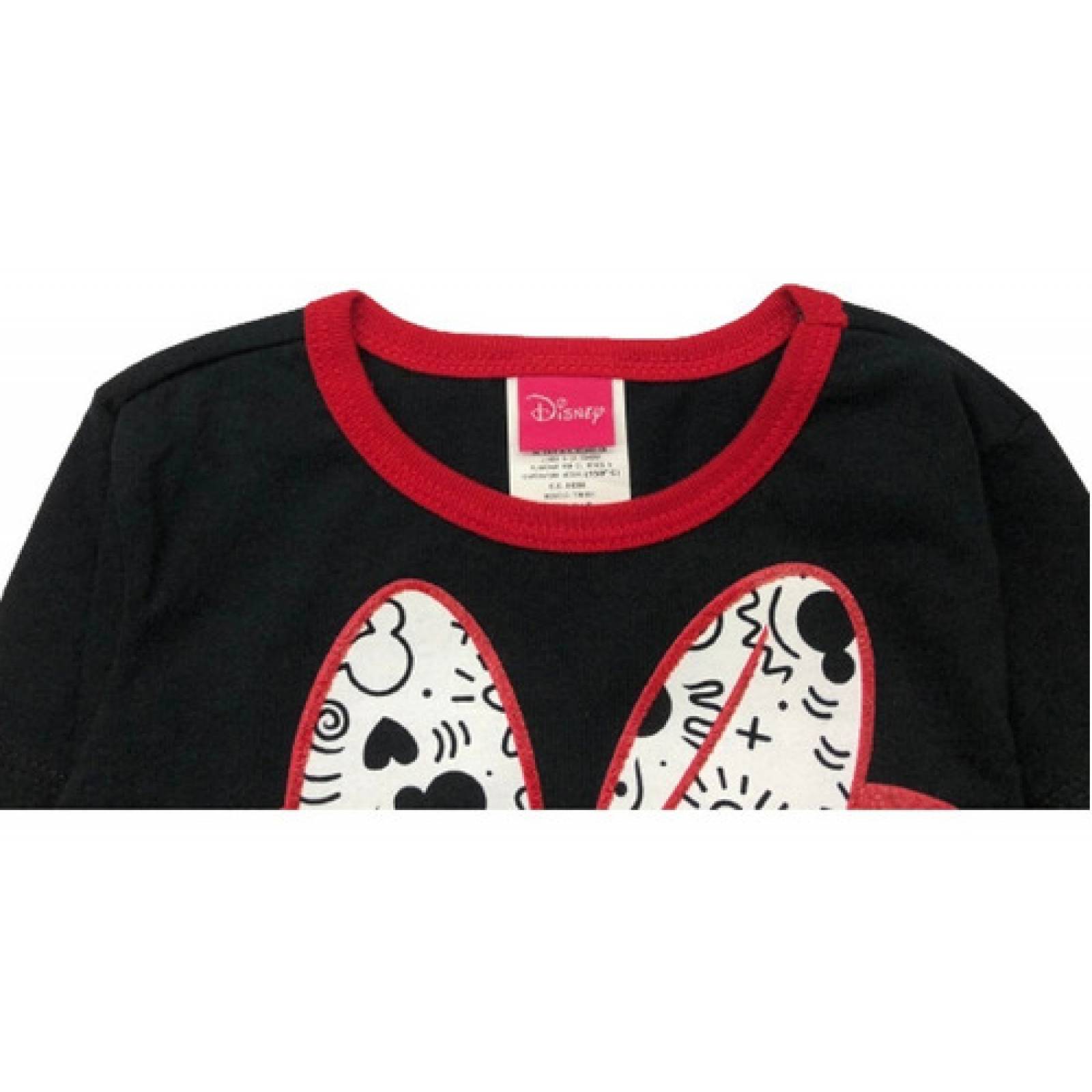 Blusa Minnie Manga Larga Niña Disney Oficial 100  Original