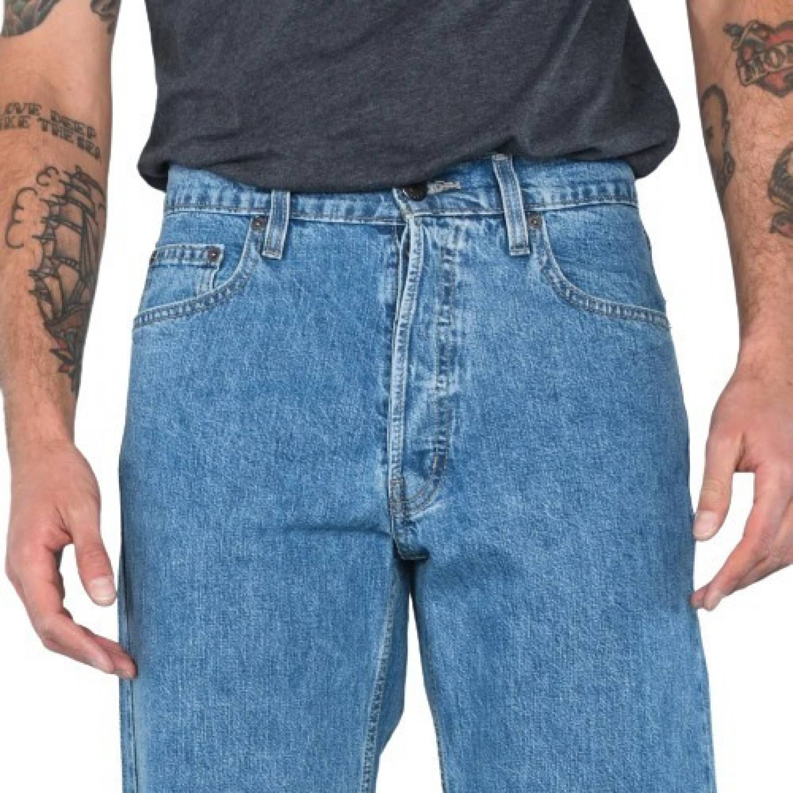 Pantalon Oggi Jeans Corte Relajado Para Hombre Hard Ring