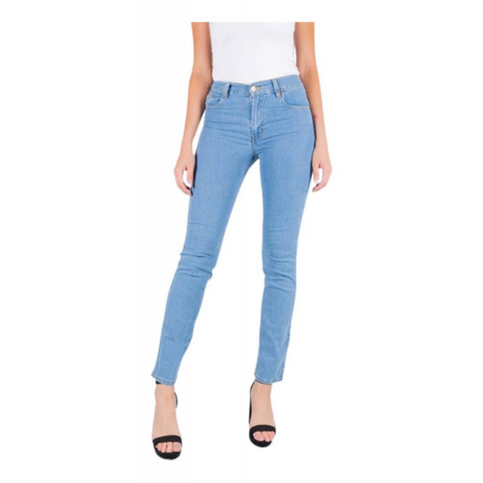 Oggi Jeans Para Mujer Cintura Alta Slim Oggi Passion Sky