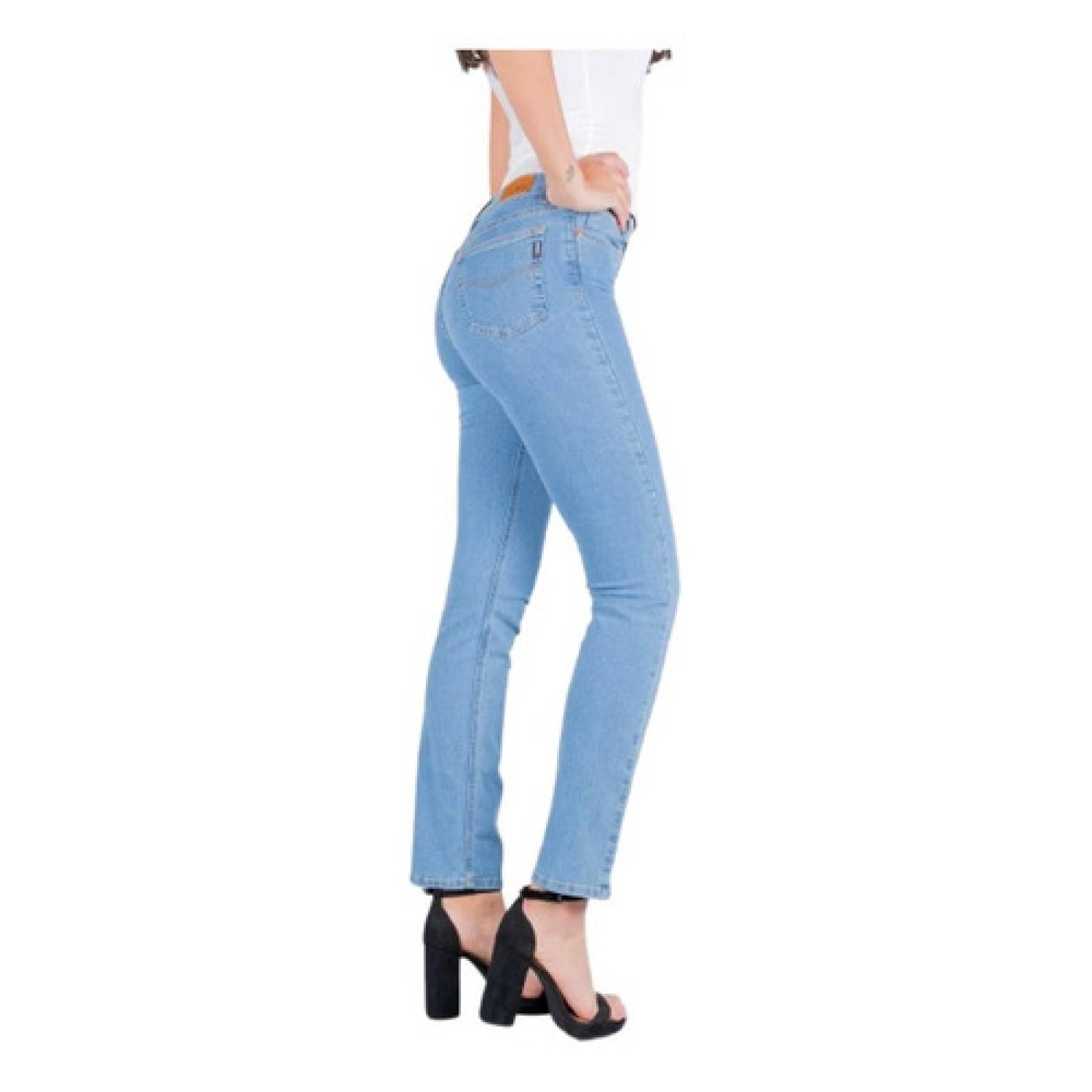 Oggi Jeans Para Mujer Cintura Alta Slim Oggi Passion Sky