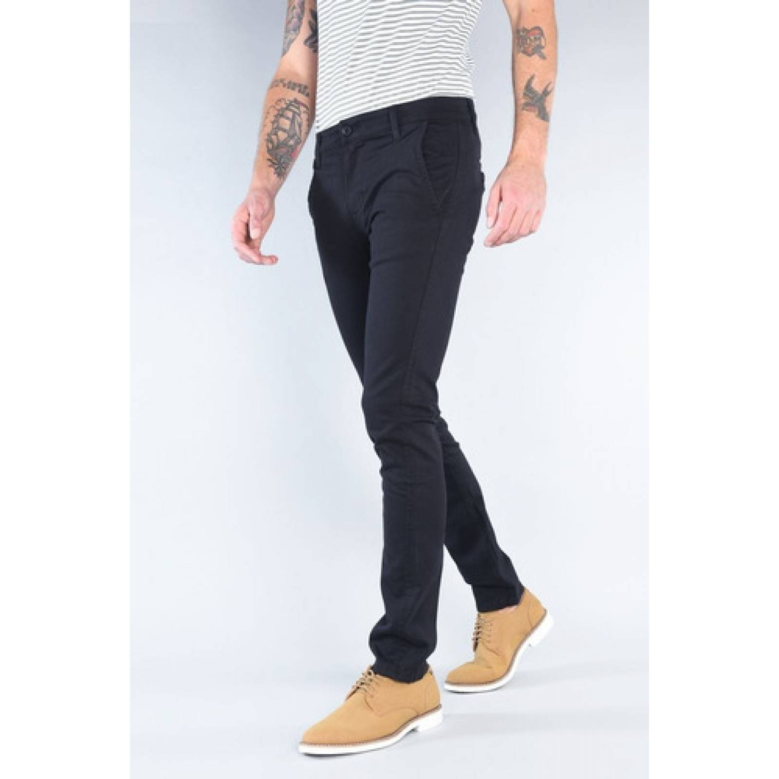 Oggi Jeans Slim Para Hombre Chinos Gabardina Negro