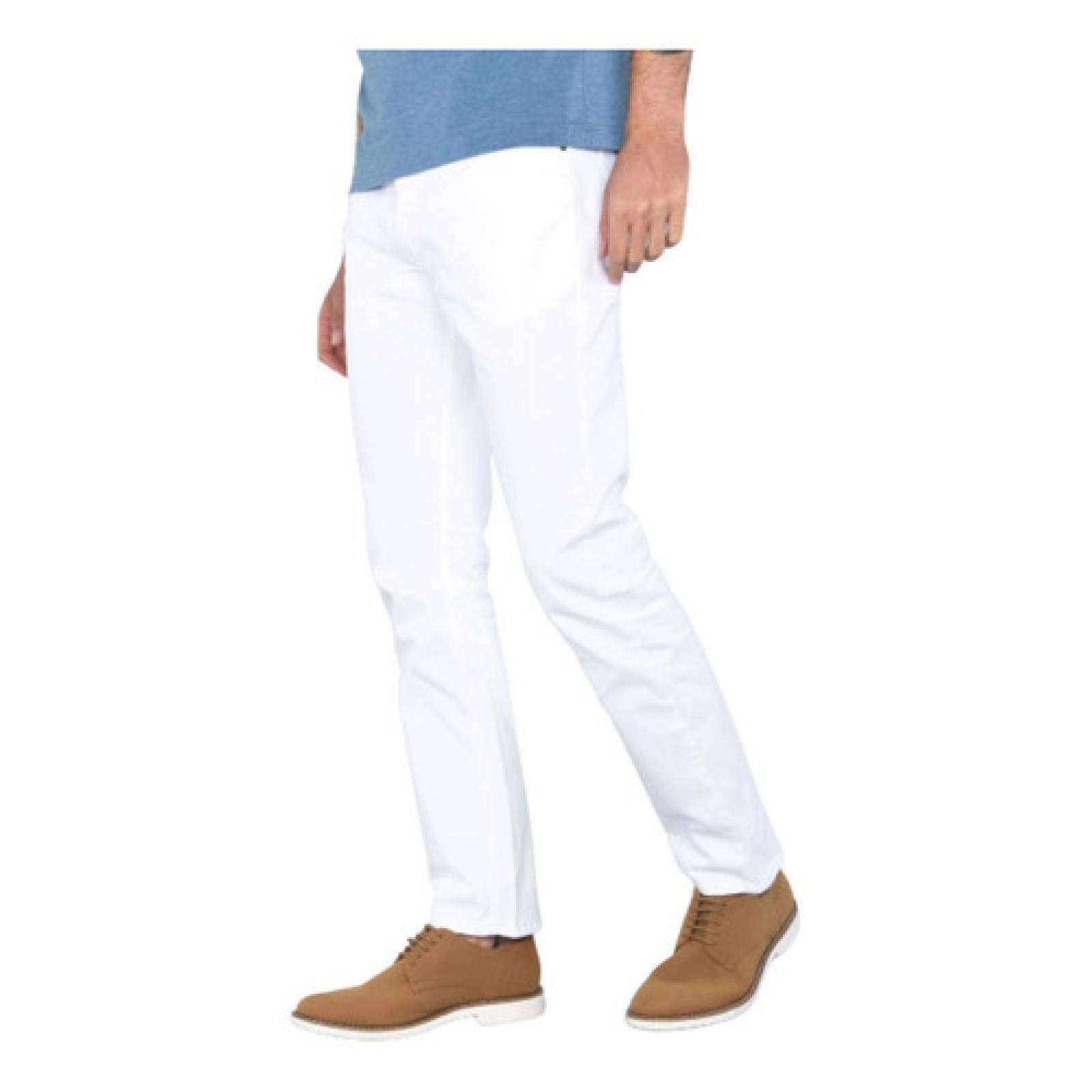 Pantalón Blanco Hombre Oggi Jeans Vaxter Gabardina Stretch 