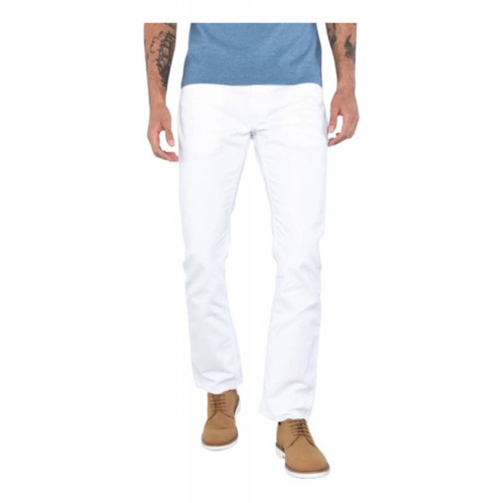 Pantalón Blanco Hombre Oggi Jeans Vaxter Gabardina Stretch 