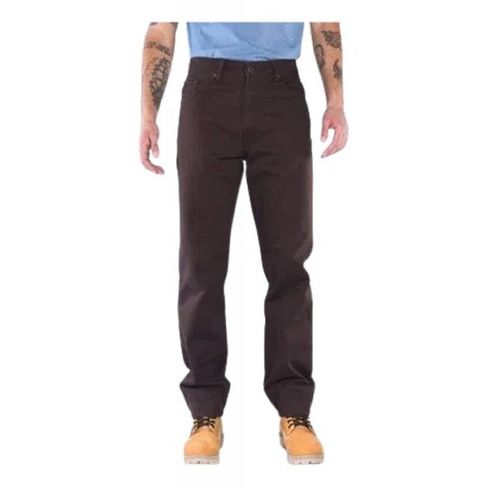 Pantalón De Gabardina Cafe Para Hombre Oggi Jeans Power