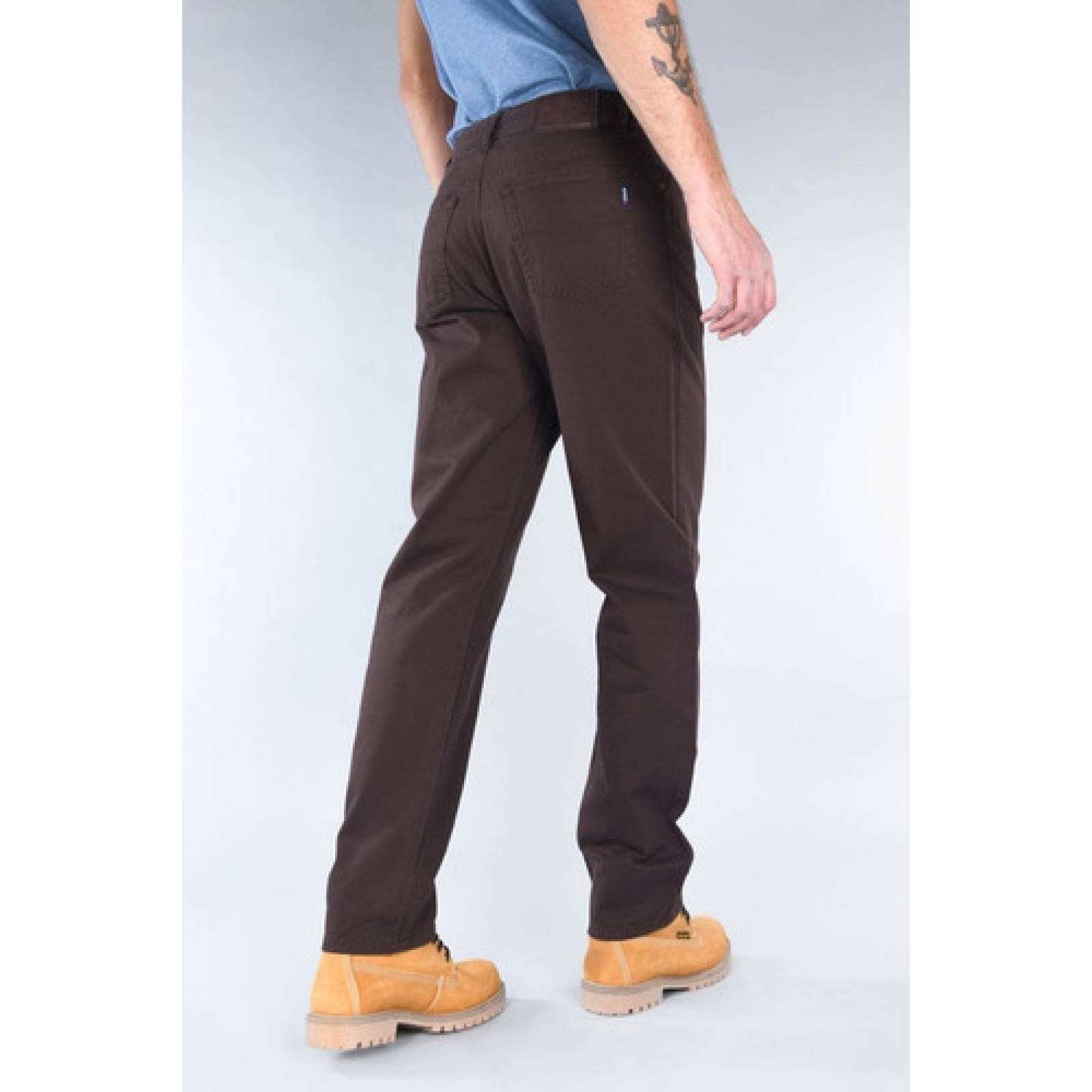 Pantalón De Gabardina Cafe Para Hombre Oggi Jeans Power 