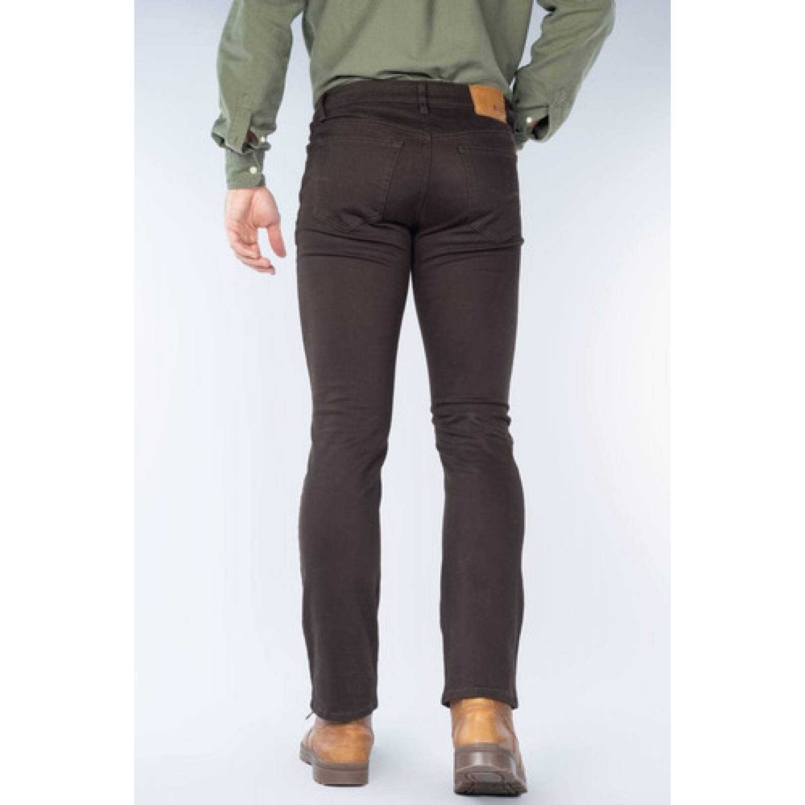 Pantalón Oggi Jeans Cafe De Gabardina Vaxter Movin Gab 