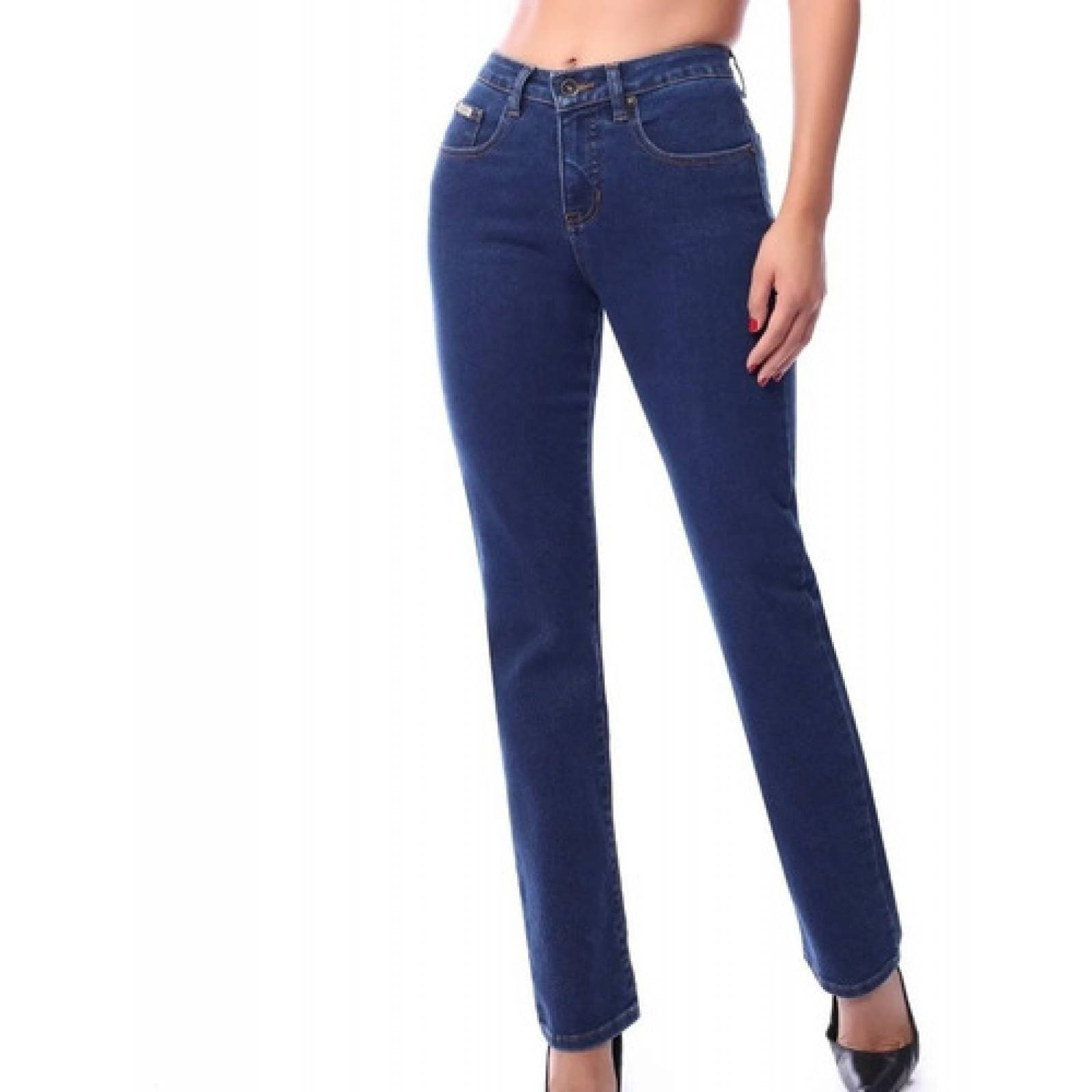 Pantalón De Mezclilla Para Mujer Dayana Recto Tallas Extras