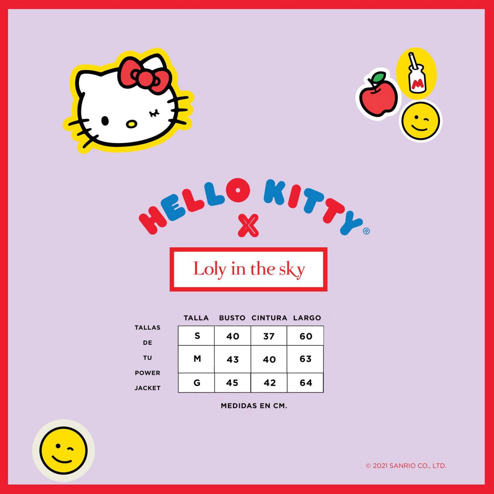 Chamarra de Mezclilla Azul de Mujer Hello Kitty Power Jacket Loly In The Sky 