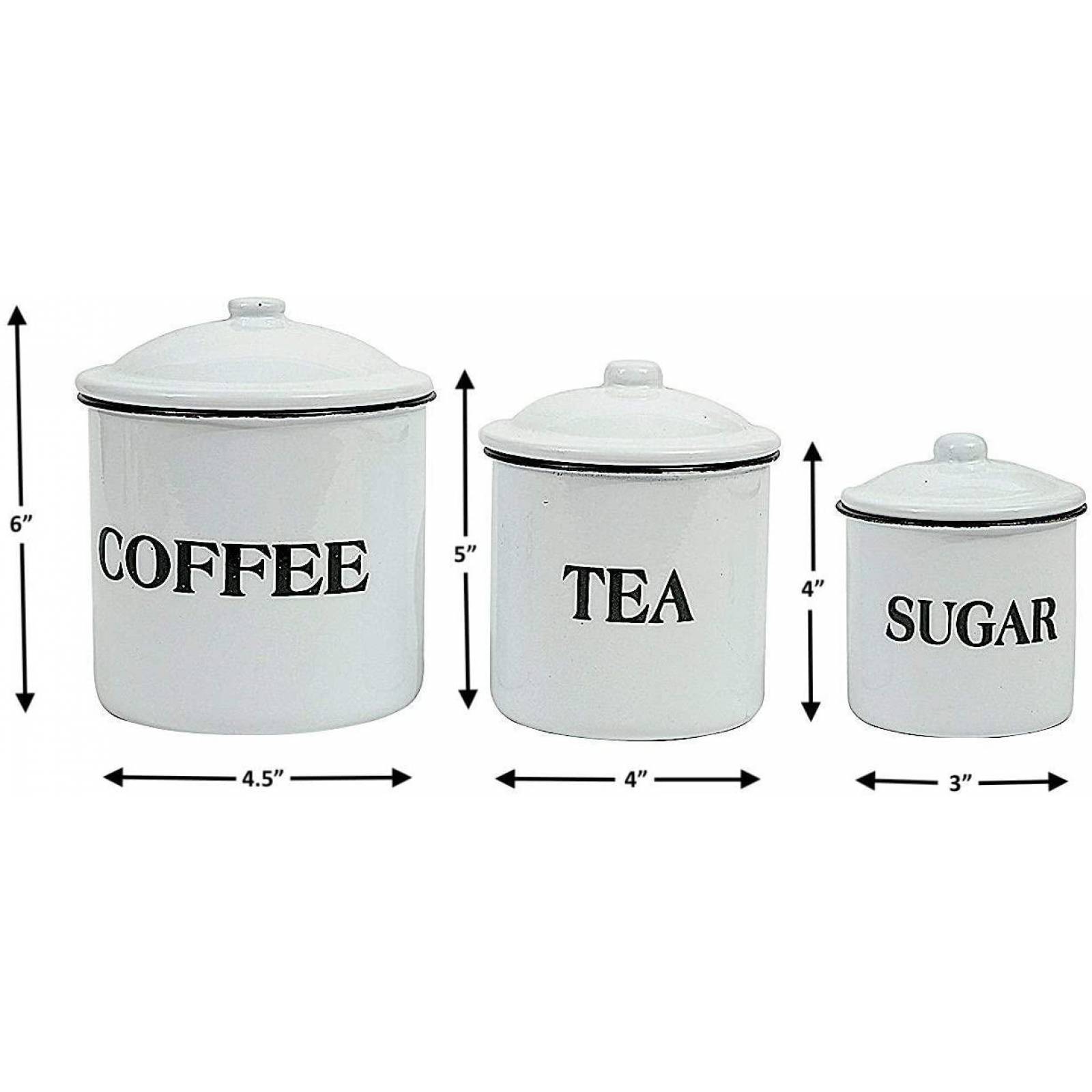 Recipientes de almacenamiento para café té y azúcar 