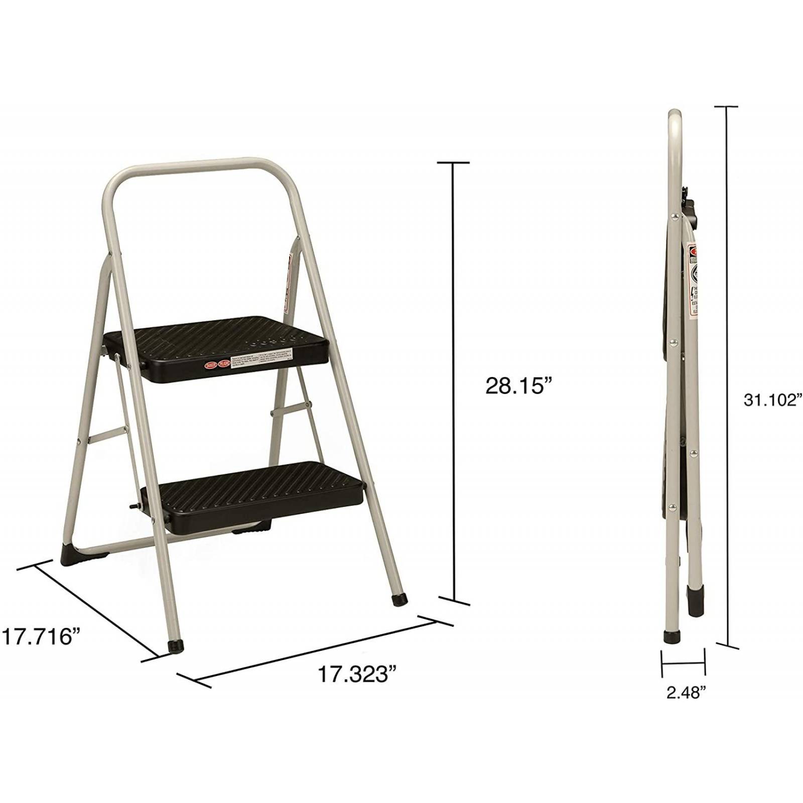Taburete Escalera plegable Cosco de 2 escalones 