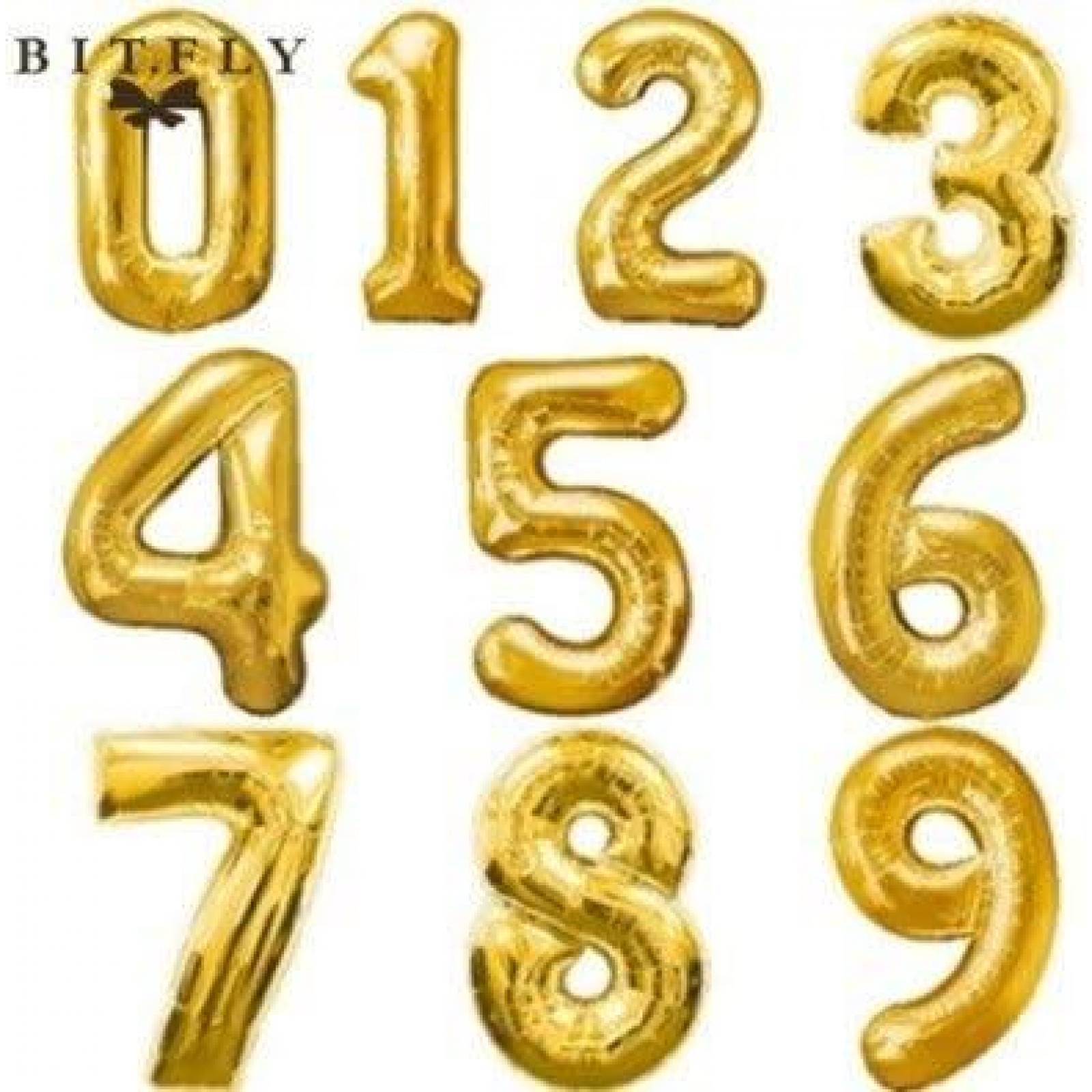 Globo Dorado (número 4) 