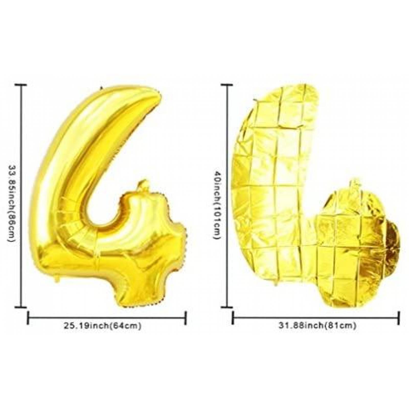 Globo Dorado (número 4) 