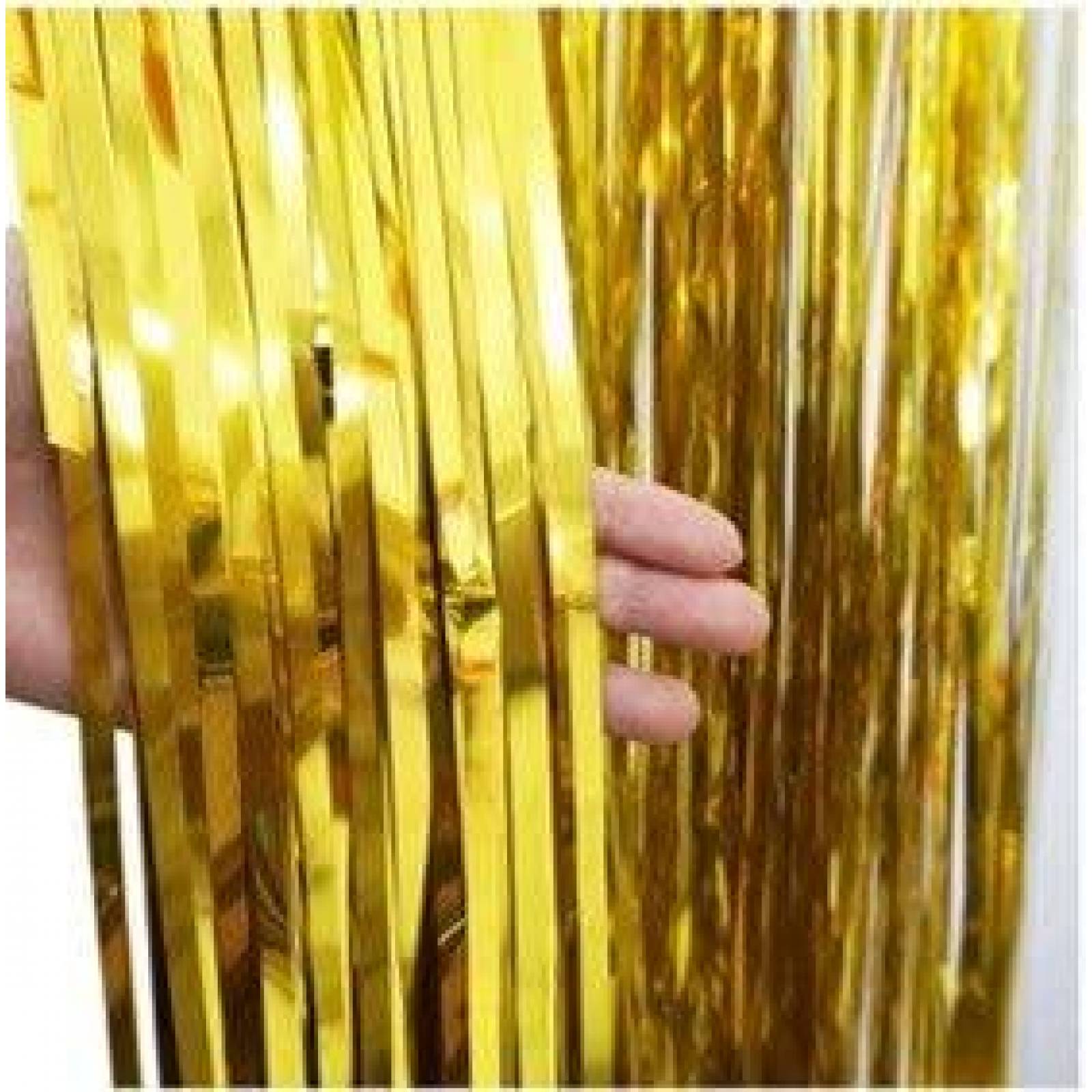 Cortinas de tiras metálicas para eventos, fiestas y reuniones (Azul) 