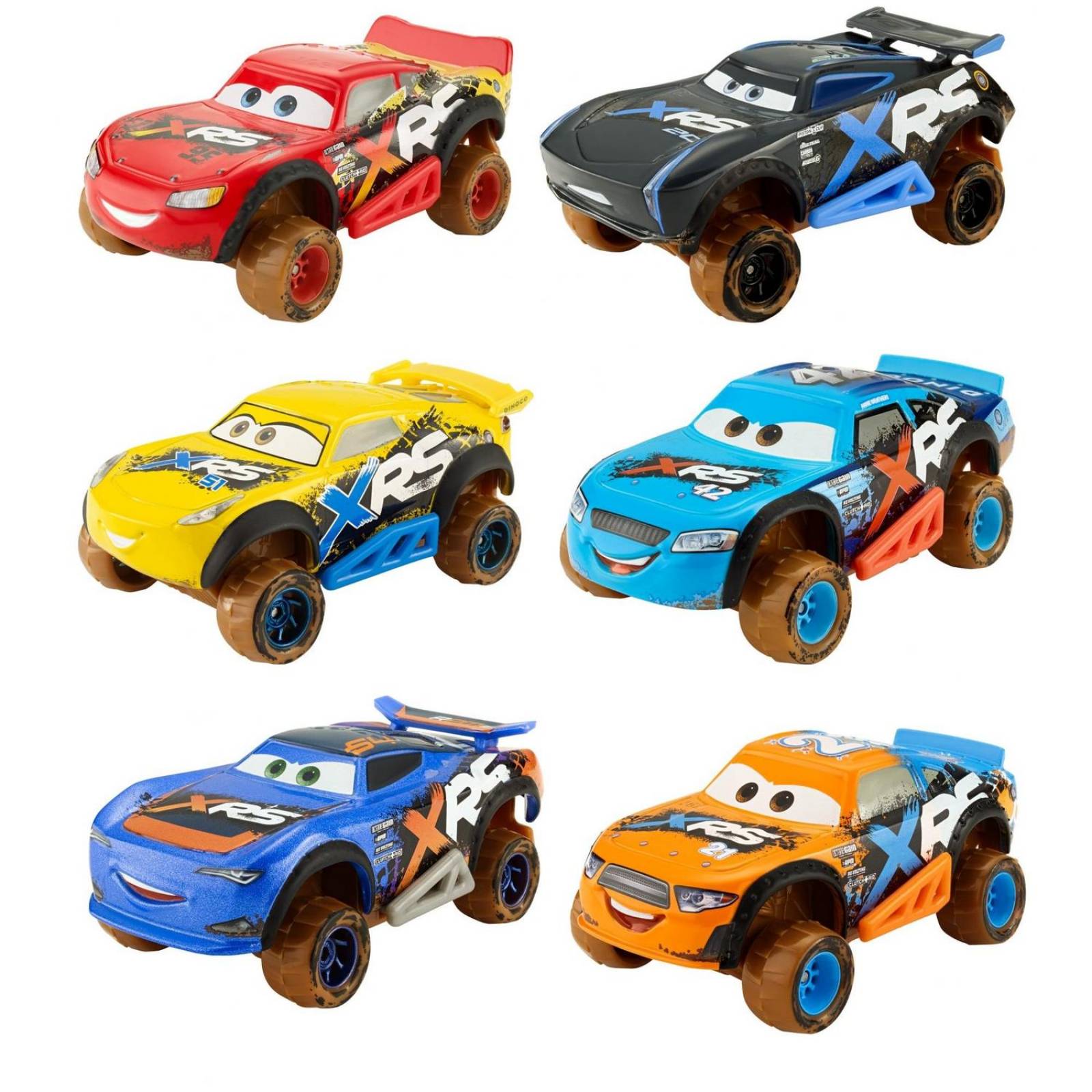 Disney/Pixar Cars, XRS Mud Racing Vehicles 
