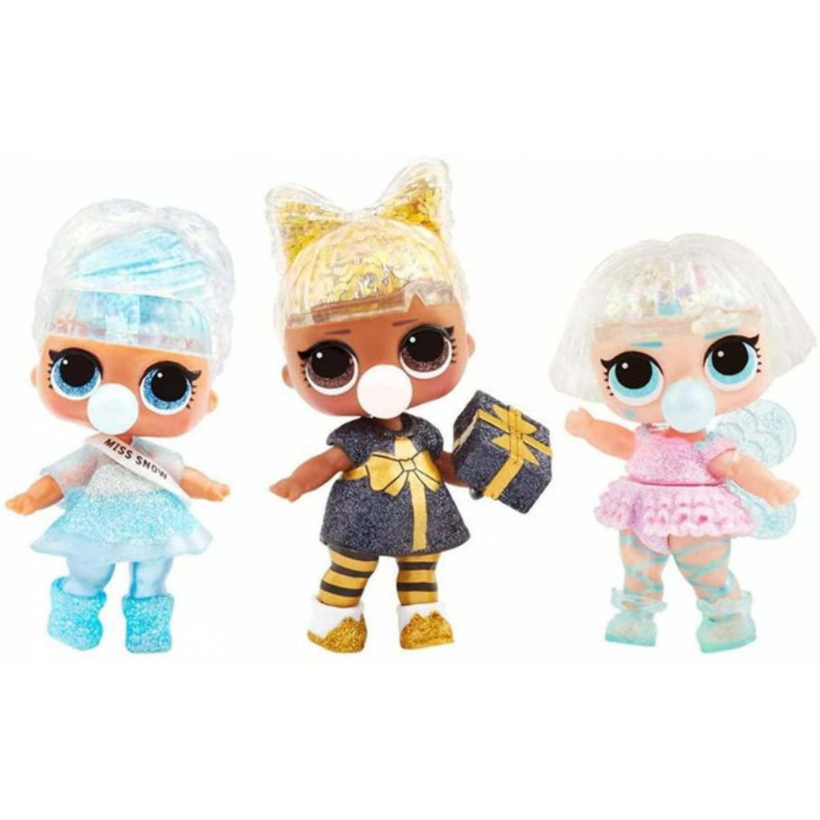 L.O.L. Surprise! Glitter Globe Winter Disco Series, Muñeca 8 sorpresas 