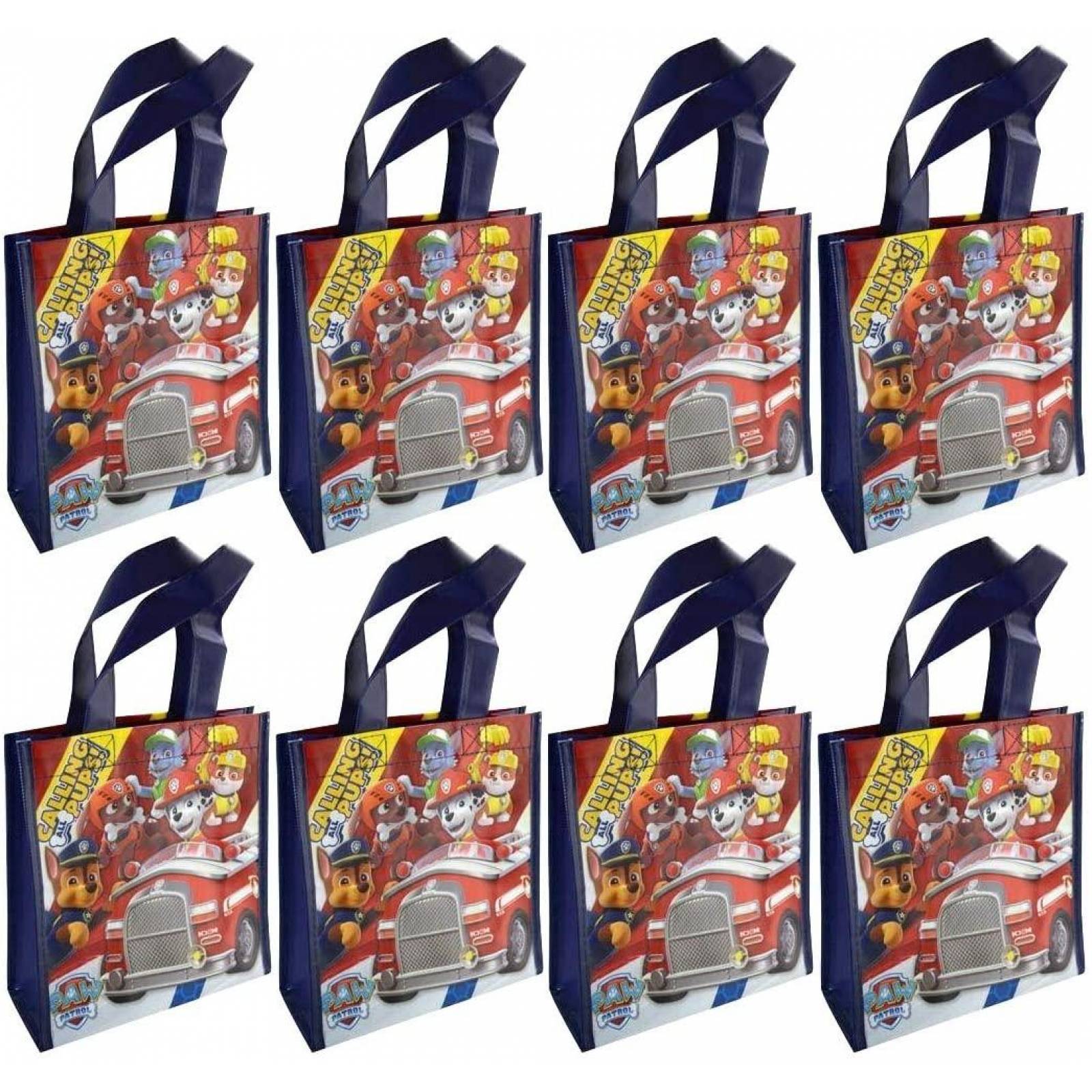 Bolsas de fiesta reutilizables Paw Patrol (paquete de 8) 