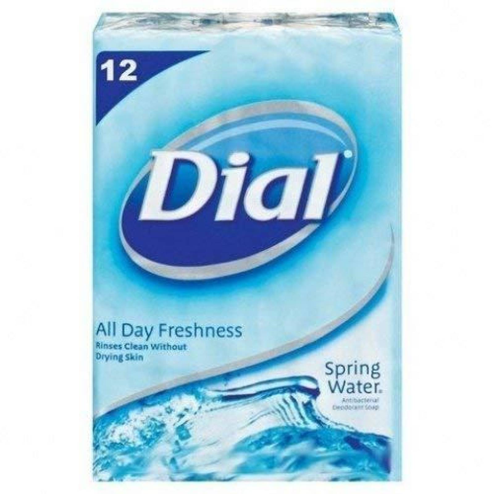 Dial. Jabón antibacterial Spring Water (12 unidades) Barras 