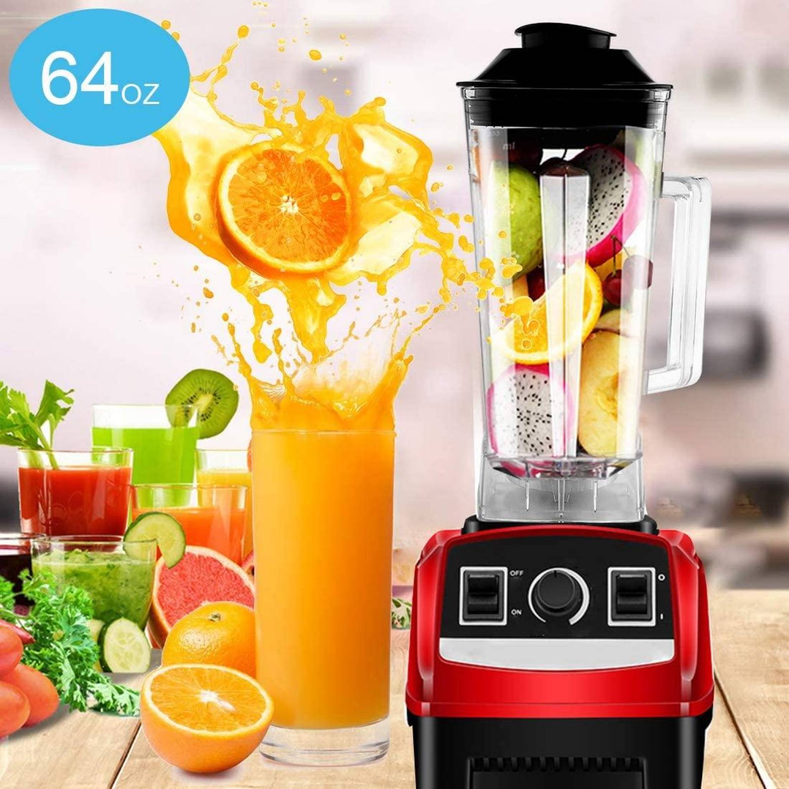 Livtor. Recipiente de repuesto para Vitamix 5200, 5300, A2300, A2500, A3500, VM0101E, VM0103, VM0158