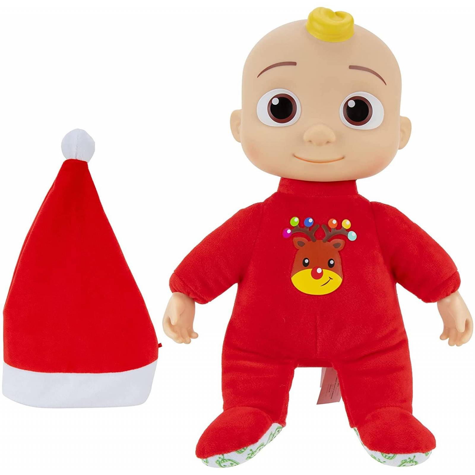 CoComelon Muñeco Navidad. Musical Deck The Halls JJ Doll 