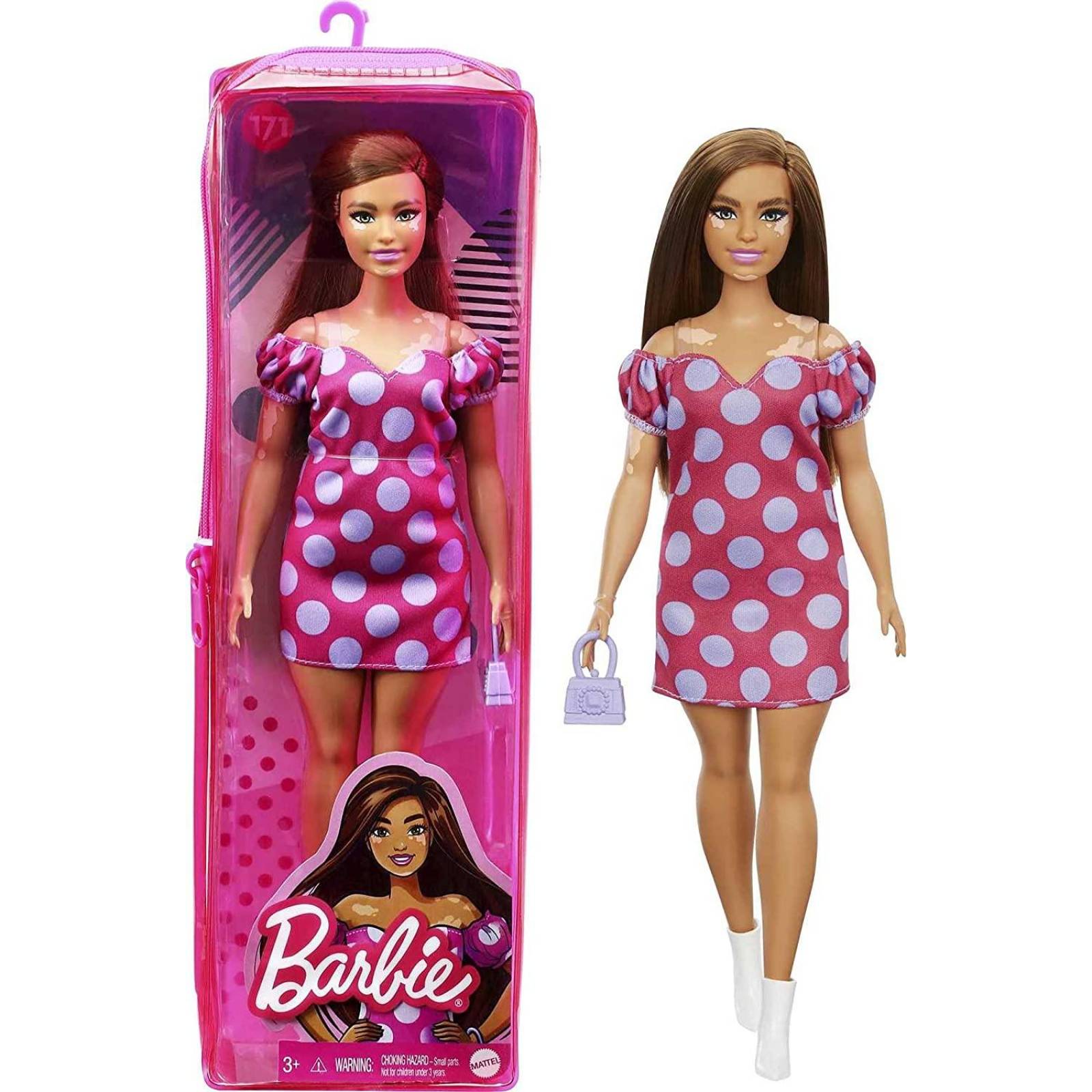 Muñeca Barbie Fashionistas # 171, Curvy con Vitiligo