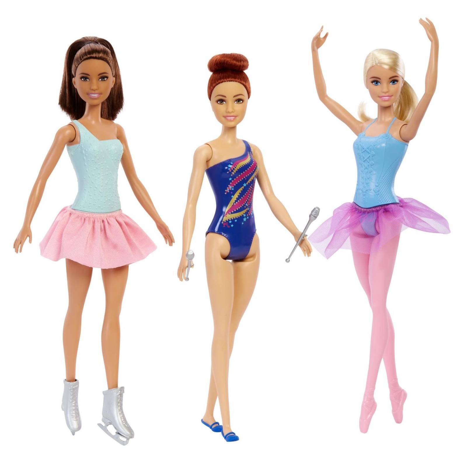 Barbie 6-Doll Sports Career Collection, ropa y accesorios relacionados 