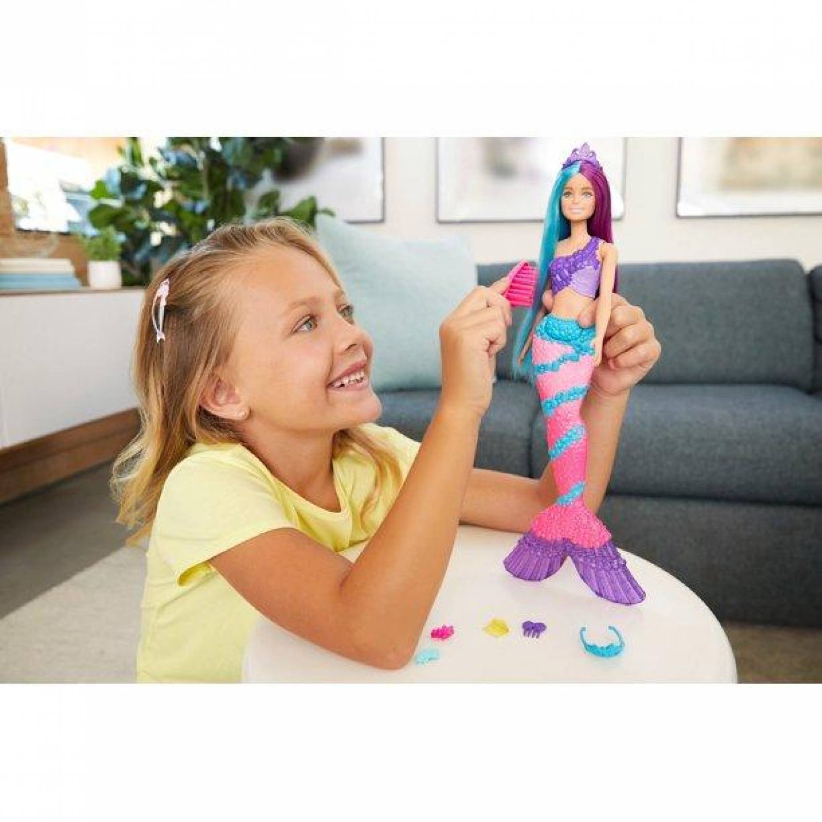 Barbie Dreamtopia Mermaid. Con cabello fantasía extra largo 