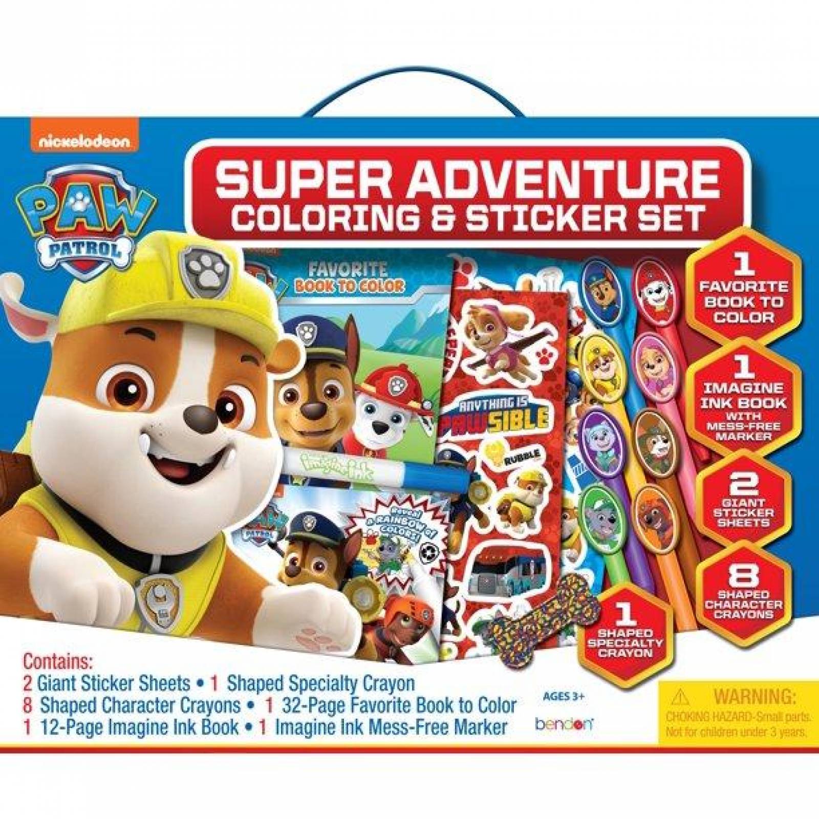 PAW Patrol, Kit de aventuras para colorear y jugar 