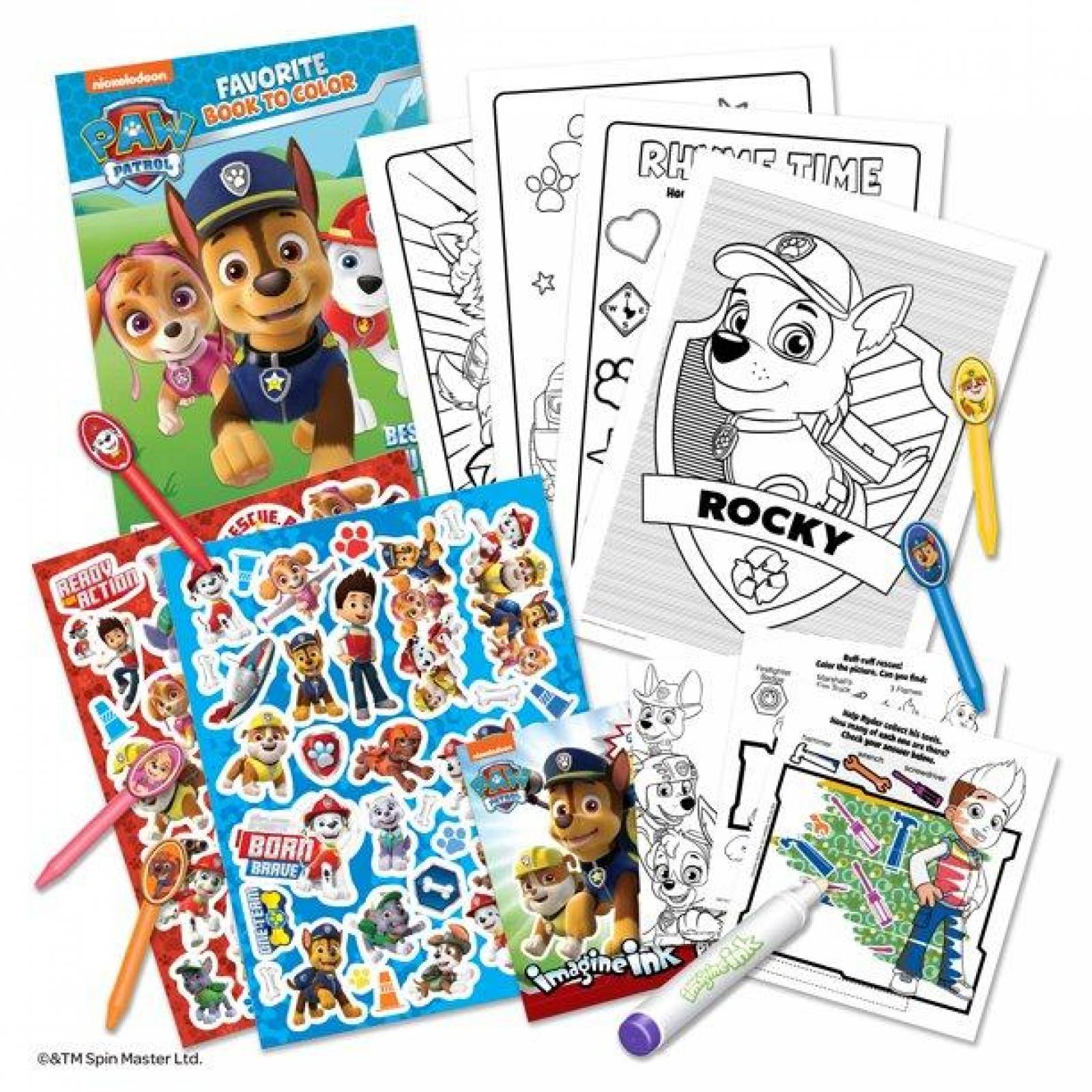 PAW Patrol, Kit de aventuras para colorear y jugar 