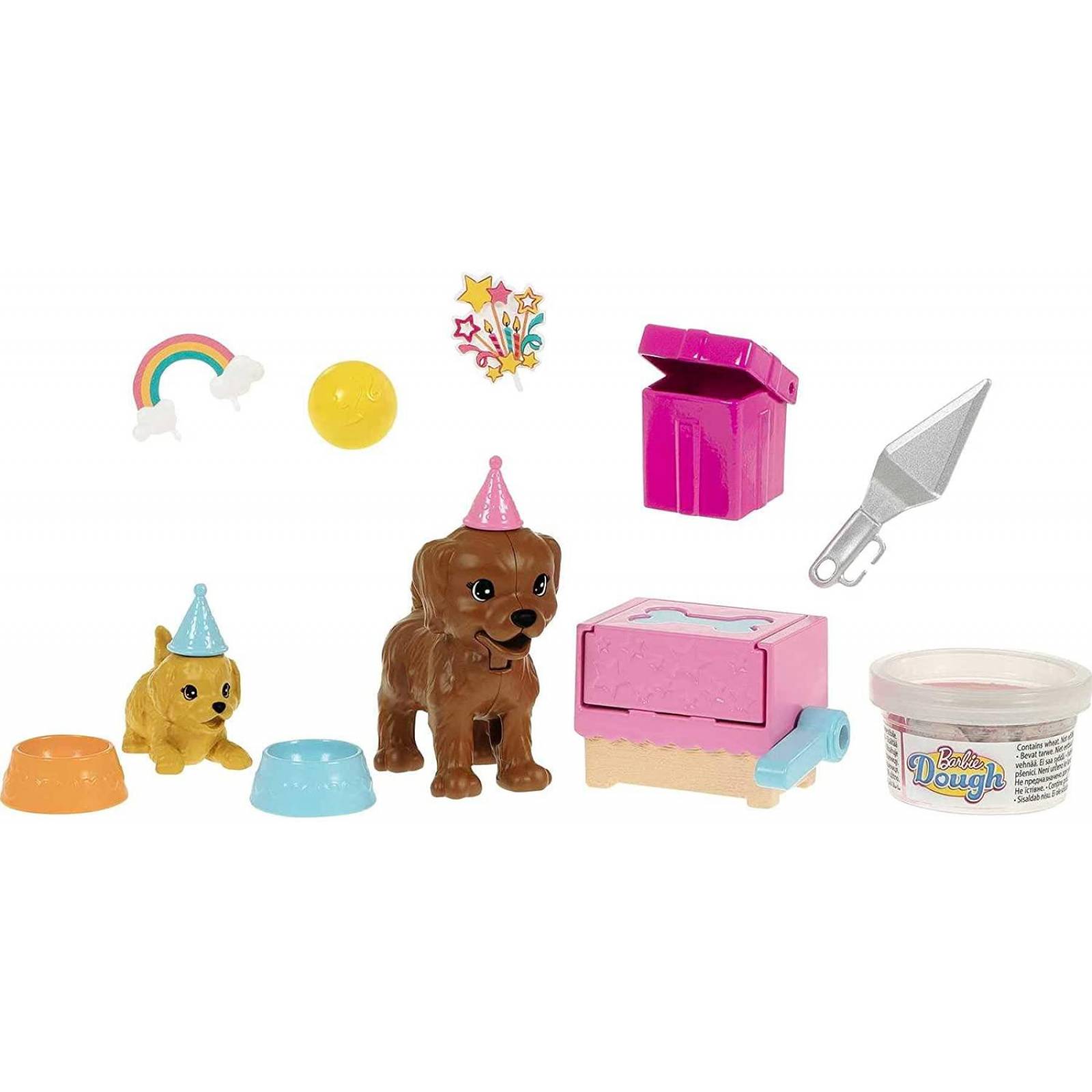 Barbie Puppy PArty, Juego de fiesta de muñeca y cachorros