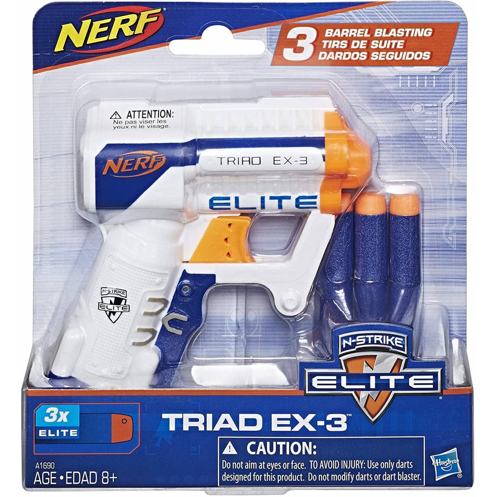 Nerf N-Strike Triad EX-3 Elite. Arma de juguete