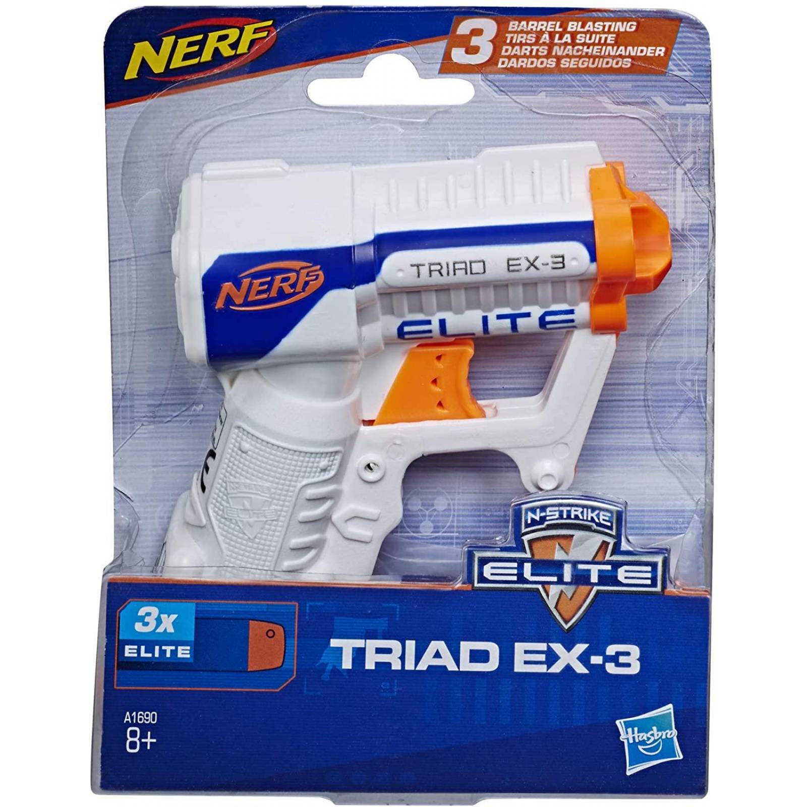 Nerf N-Strike Triad EX-3 Elite. Arma de juguete