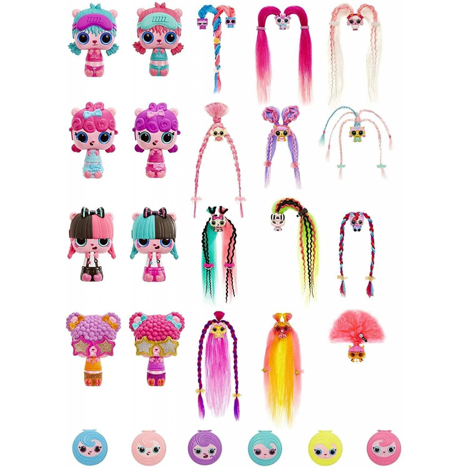Pop Pop Pop Hair Surprise 3 en 1 POP Mascotas con pelo largo y cepillado (multicolor) 