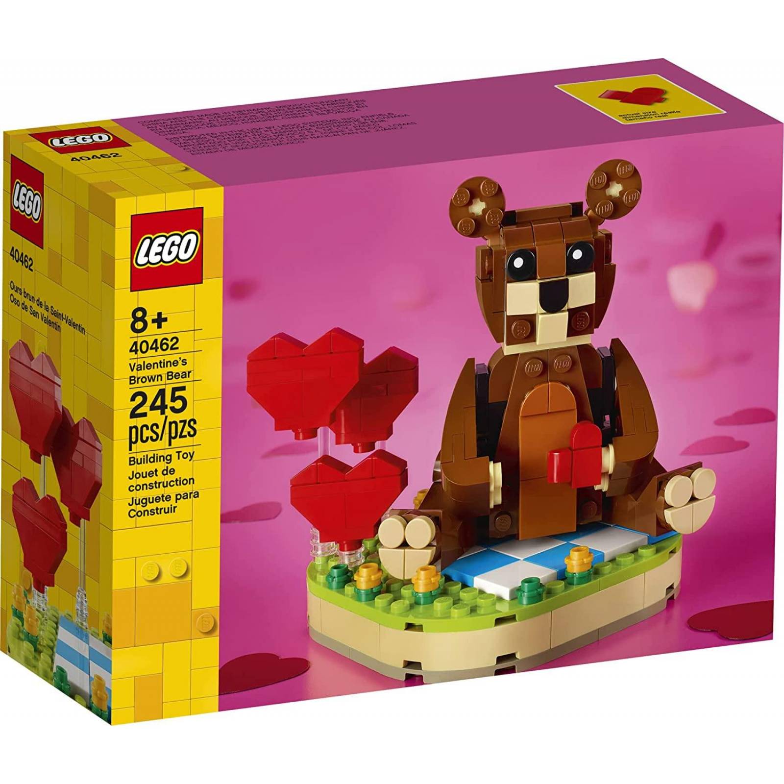 LEGO - Oso marrón de San Valentín 40462. Juego de construcción 