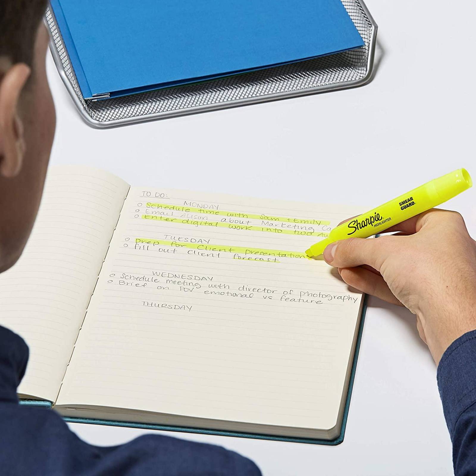 Sharpie Marcadores fluorescentes gruesos. Amarillo. (Caja de 36)