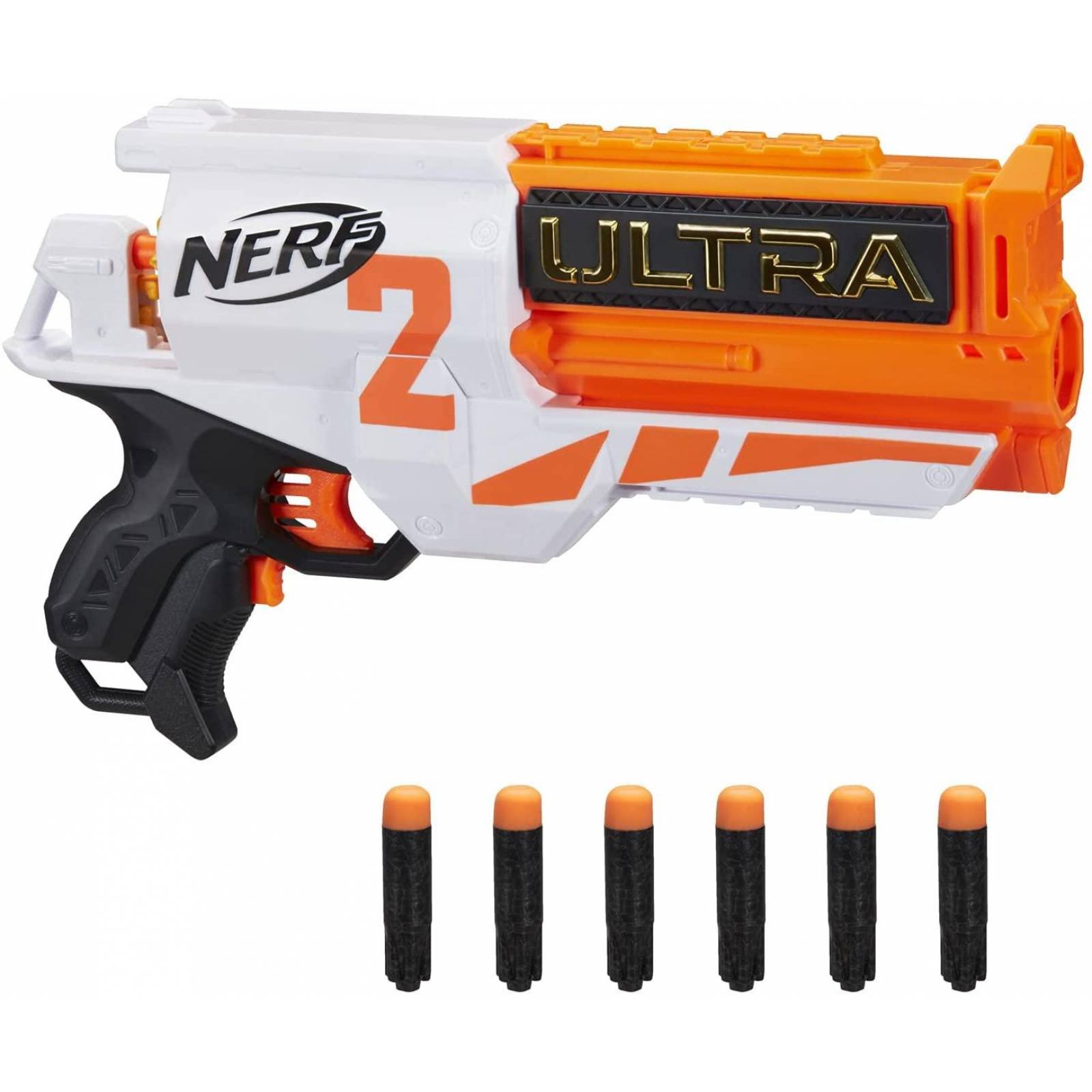 NERF Ultra Two. Lanzador motorizado de carga rápida. Incluye 6 dardos Ultra 