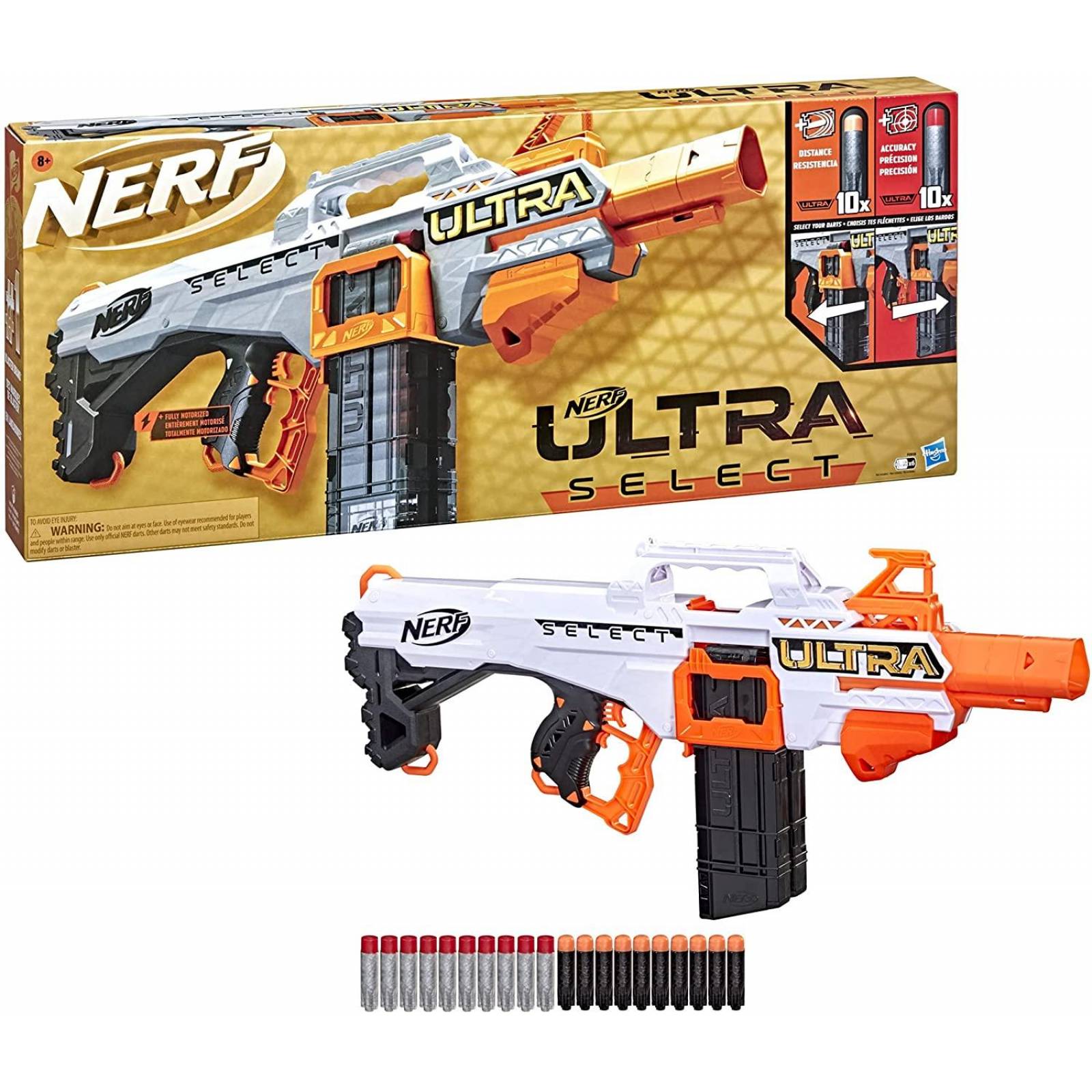Nerf Ultra Select - Lanzador Blaster Totalmente motorizado 