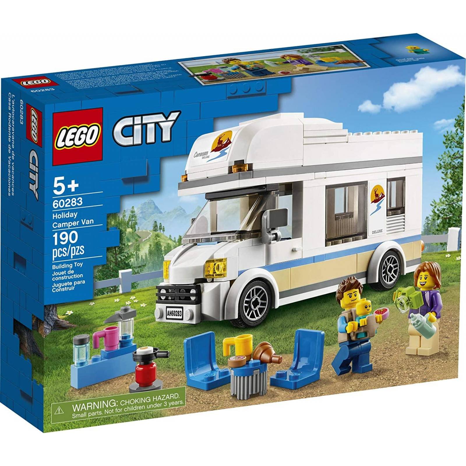 LEGO Kit de construcción City 60283 Casa Rodante de Vacaciones (190 Piezas) 