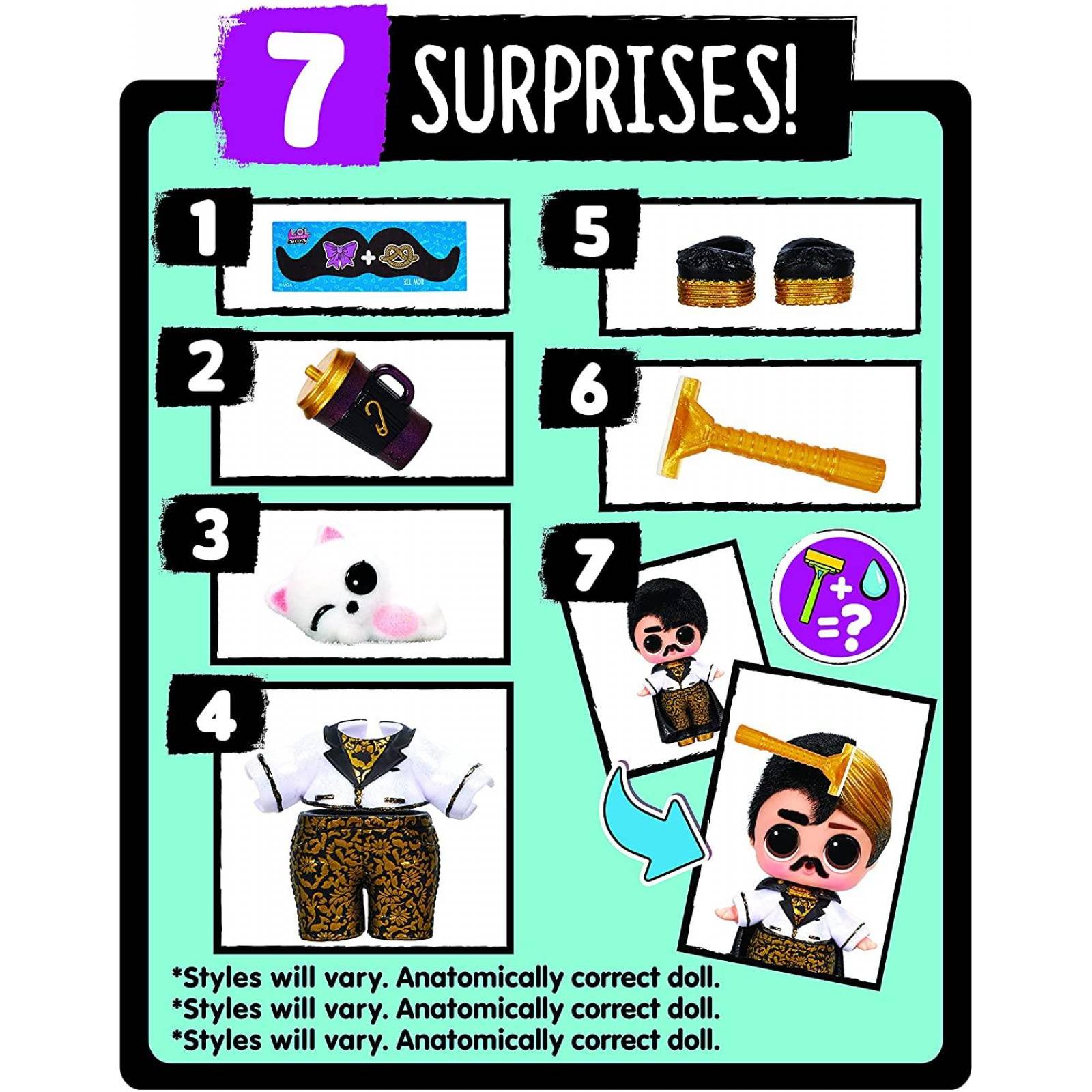 LOL Surprise Boys Series 5 Muñeco coleccionable con 7 sorpresas