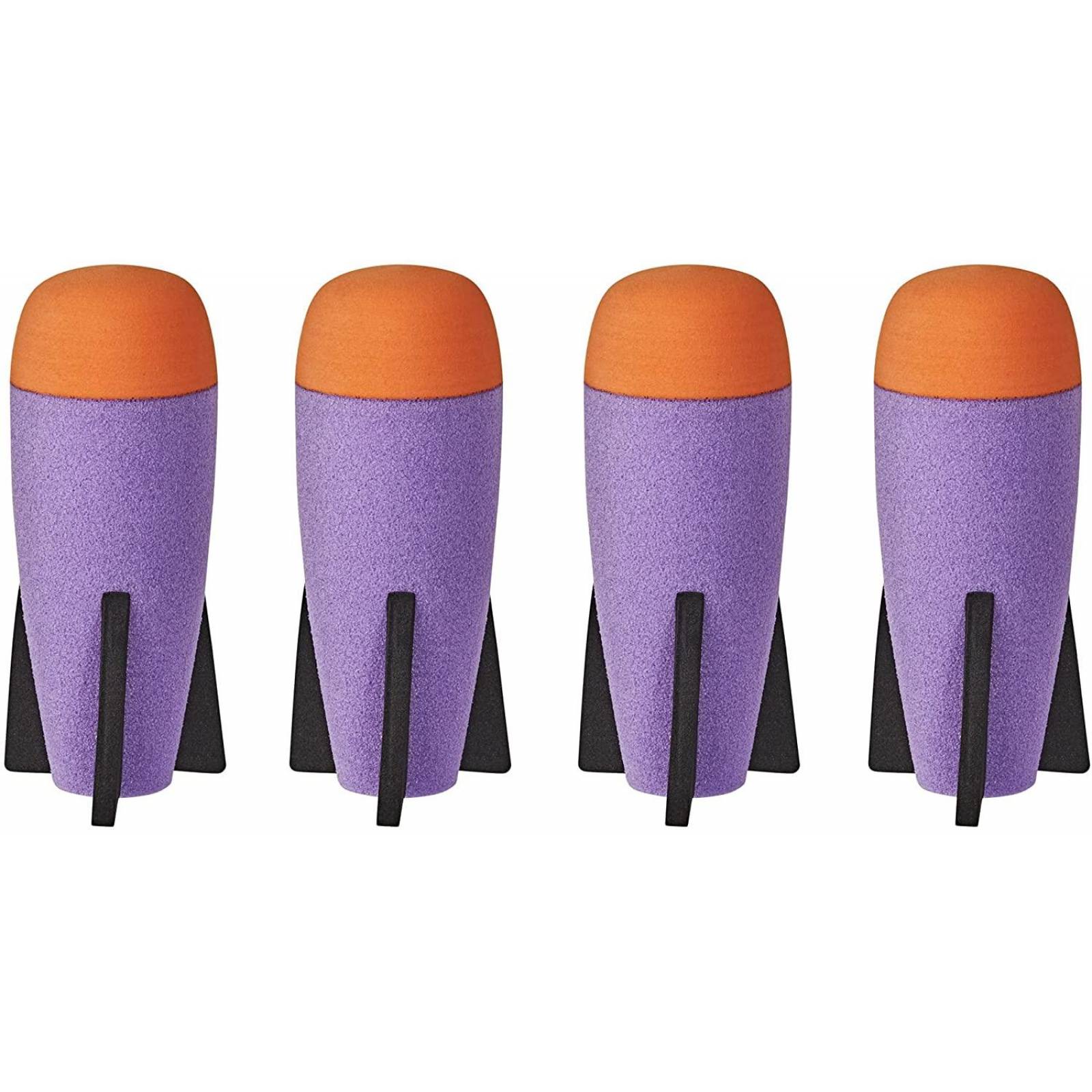 Nerf Fortnite - Repuesto de Cohetes - Incluye 4 Cohetes Oficiales de Espuma