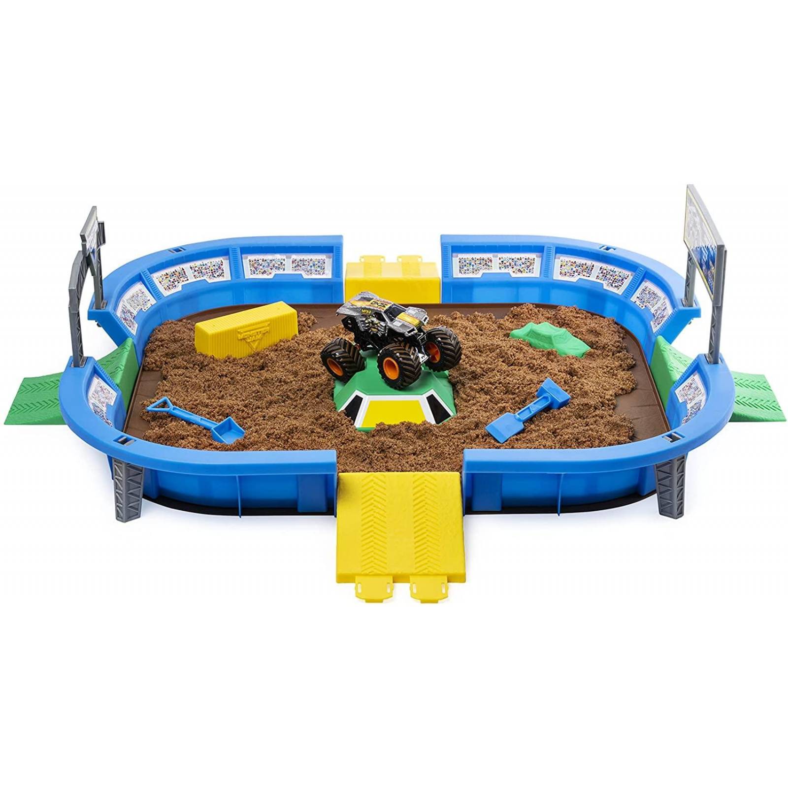 Monster Jam Set de Juego Monster Dirt, Arena de Playa 