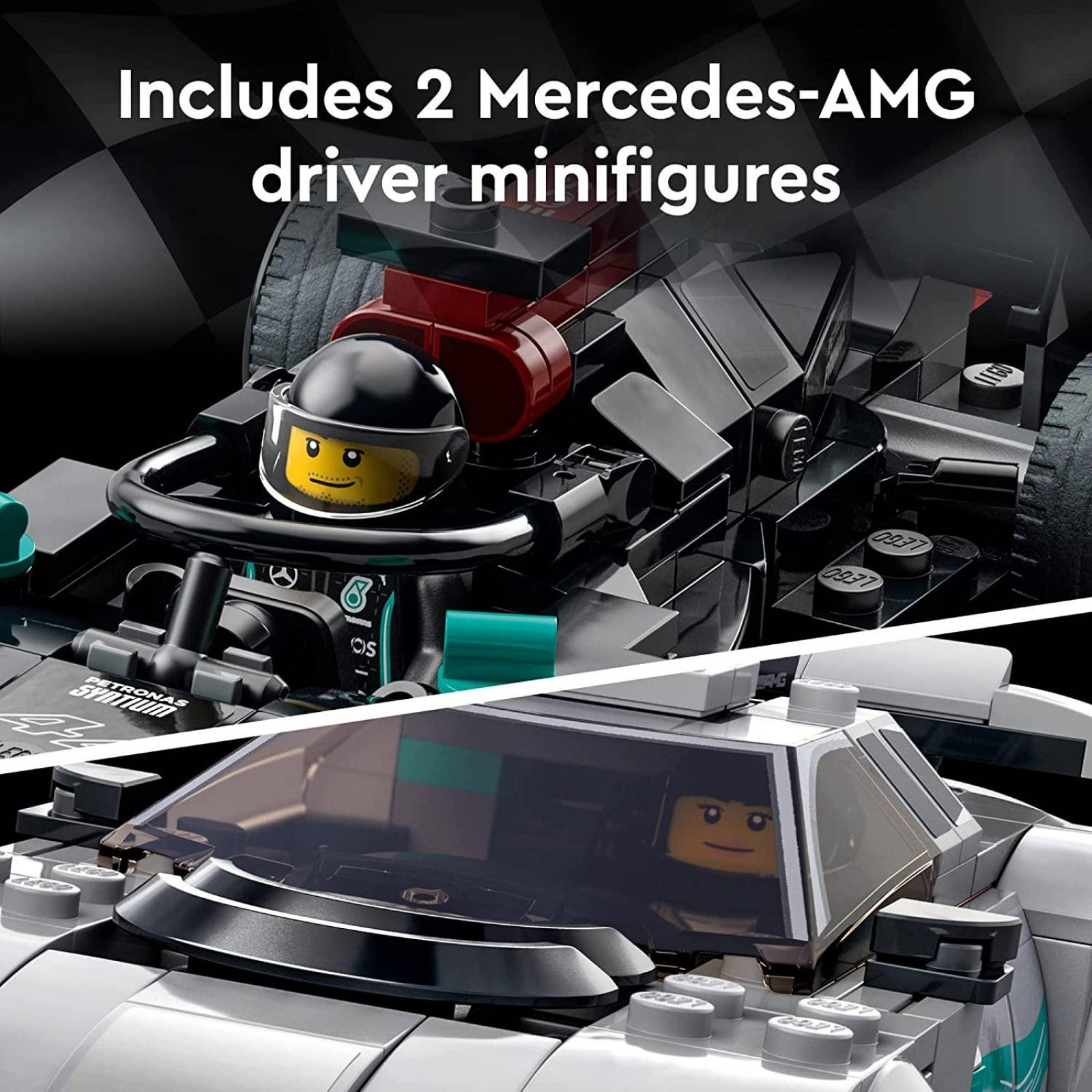 LEGO Speed Champions Mercedes-AMG F1 W12 E Performance & Mercedes-AMG Project One 76909 