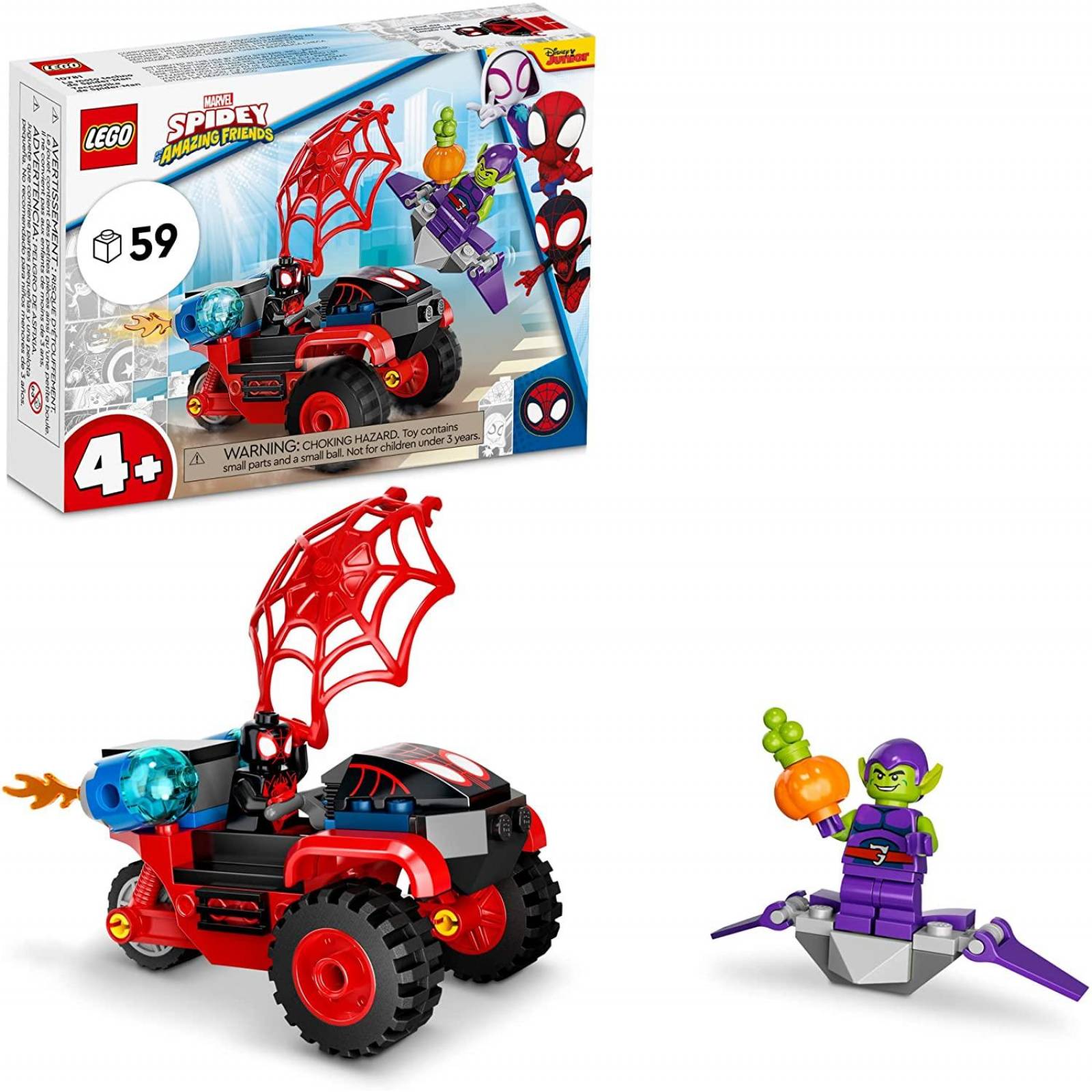 LEGO Miles Morales Tecnotrike de Spiderman 10781. Spidey Amazing Friends 