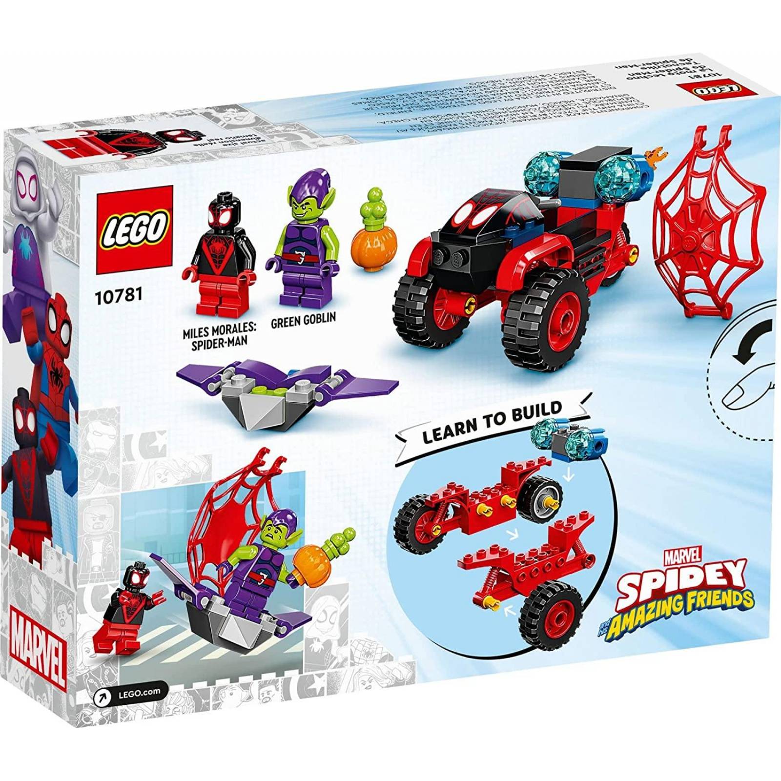 LEGO Miles Morales Tecnotrike de Spiderman 10781. Spidey Amazing Friends 