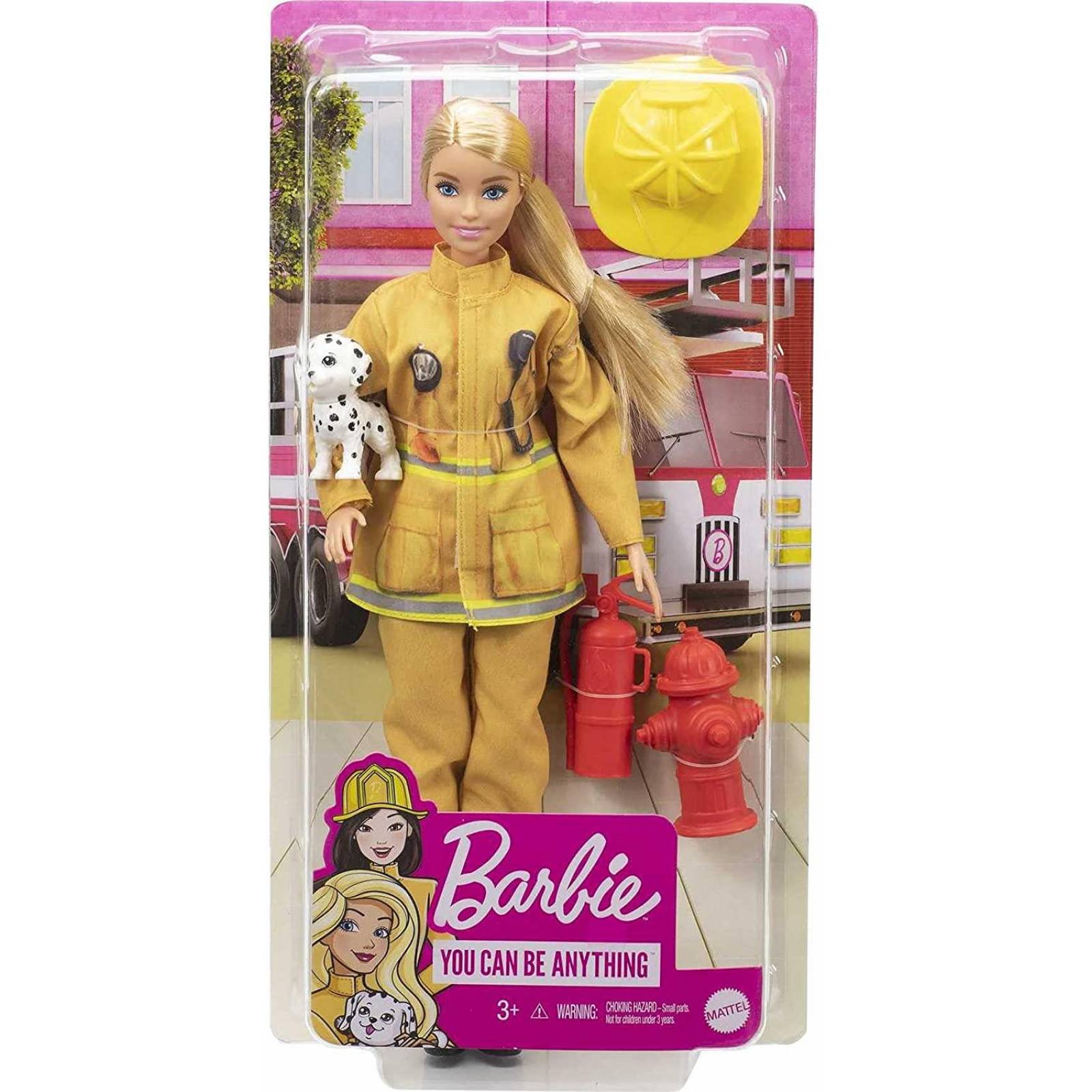 Barbie Careers Bombero. Muñeca rubia